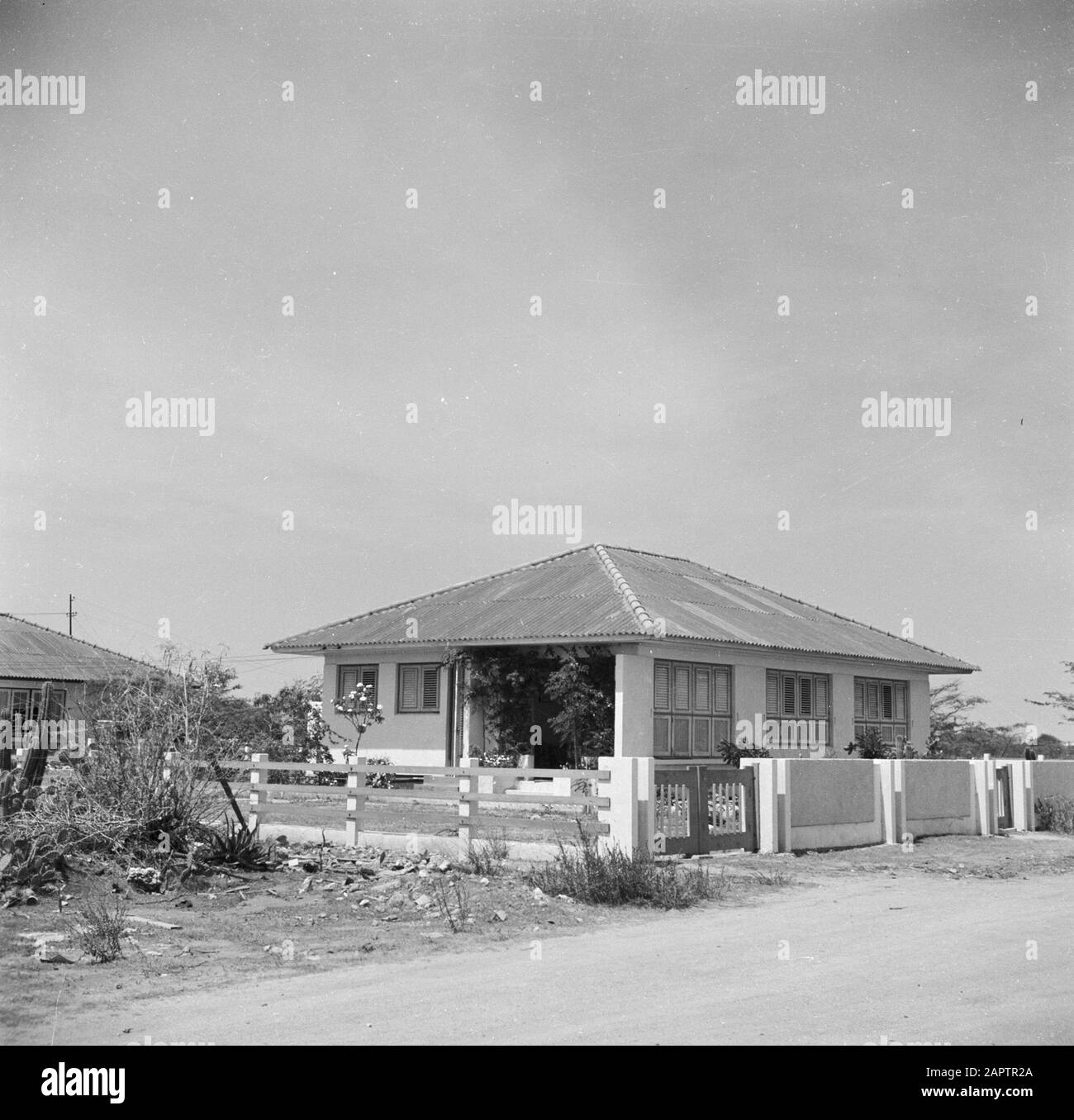 Viaggio in Suriname e Antille Olandesi Casa su Aruba Data: 1947 Località: Aruba Parole Chiave: Residences Foto Stock