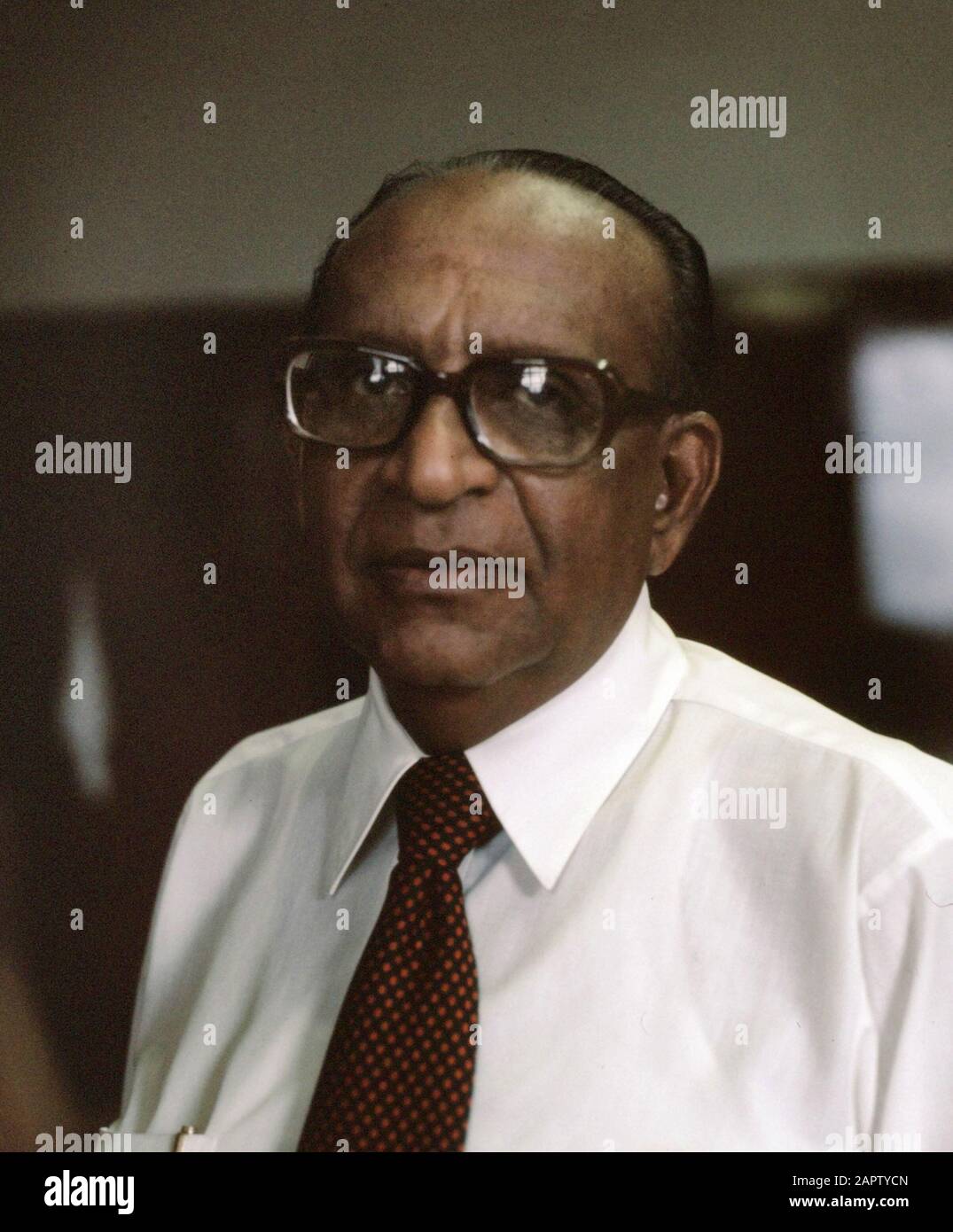 Suriname (immagini di strada, industria, politica, gente ecc. politica: Lachmon, kop; Foto Stock