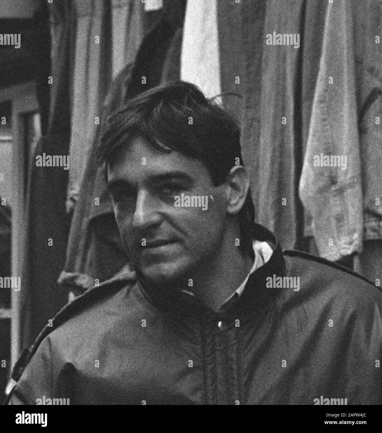 Giocatori nazionali polacchi nel centro di Amsterdam; v.l.n.r. Smolarek, Boniek e Kazmierski Data: 18 novembre 1986 luogo: Amsterdam, Noord-Holland Parole Chiave: Giocatori, centri, elftals, sport, calcio Nome personale: Smolarek Foto Stock