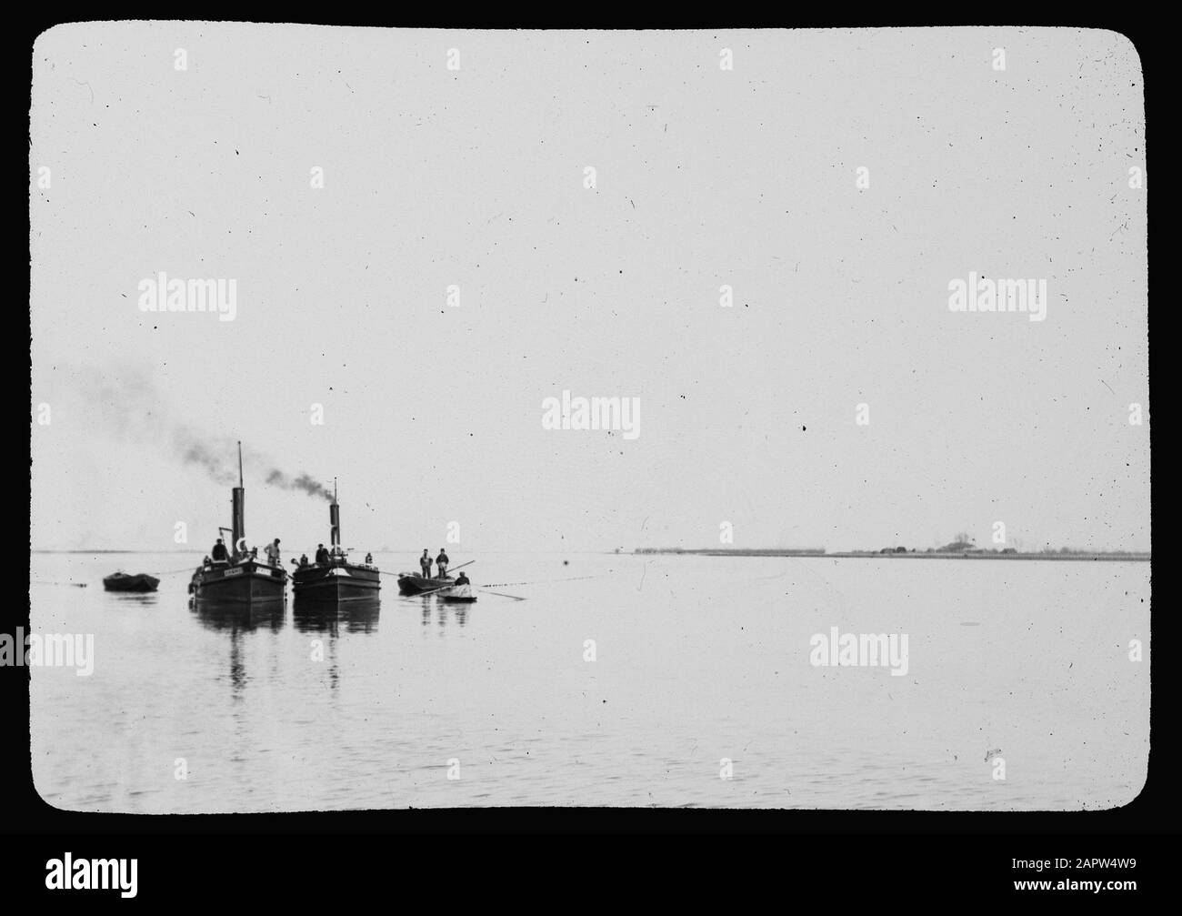 Steam Seiners Data: Parole Chiave dense: Pesca d'acqua dolce Foto Stock