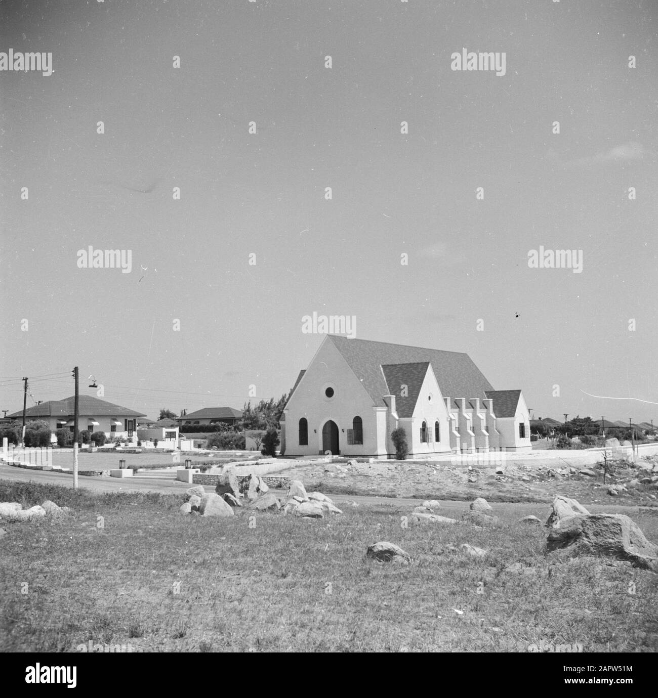 Viaggio in Suriname e la Chiesa delle Antille Olandesi edificio Aruba Data: 1947 Località: Aruba Parole Chiave: Chiese Foto Stock