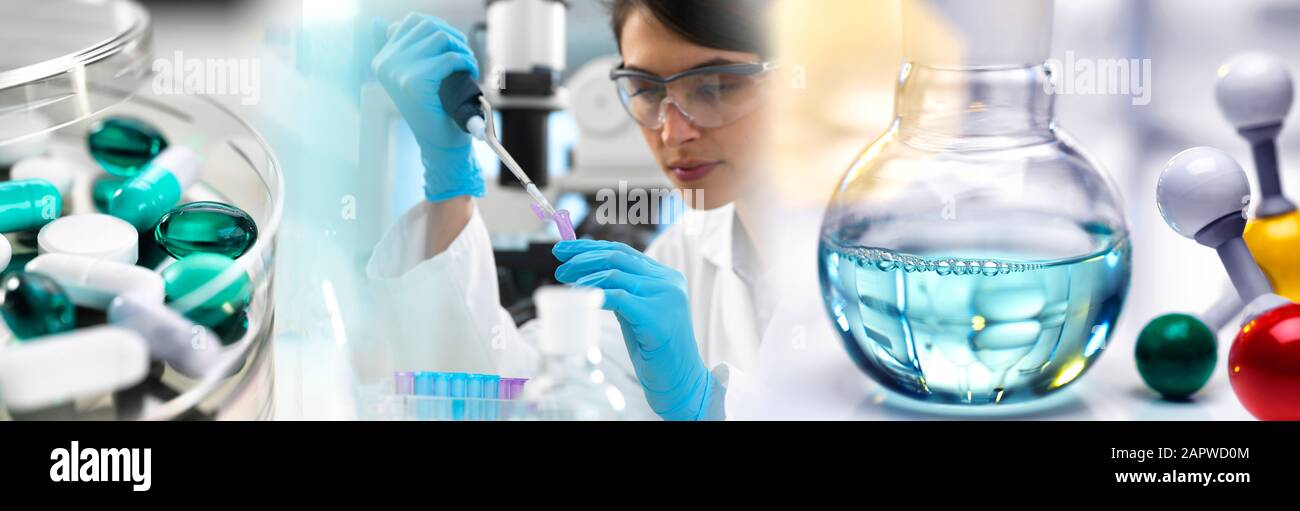 La ricerca farmaceutica Foto Stock