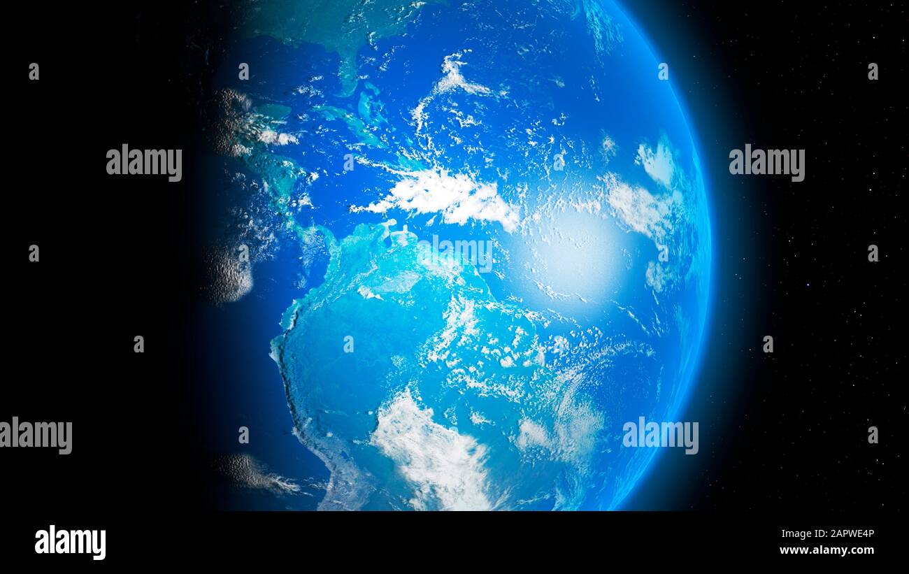 Terra Dallo Spazio - Americhe Foto Stock