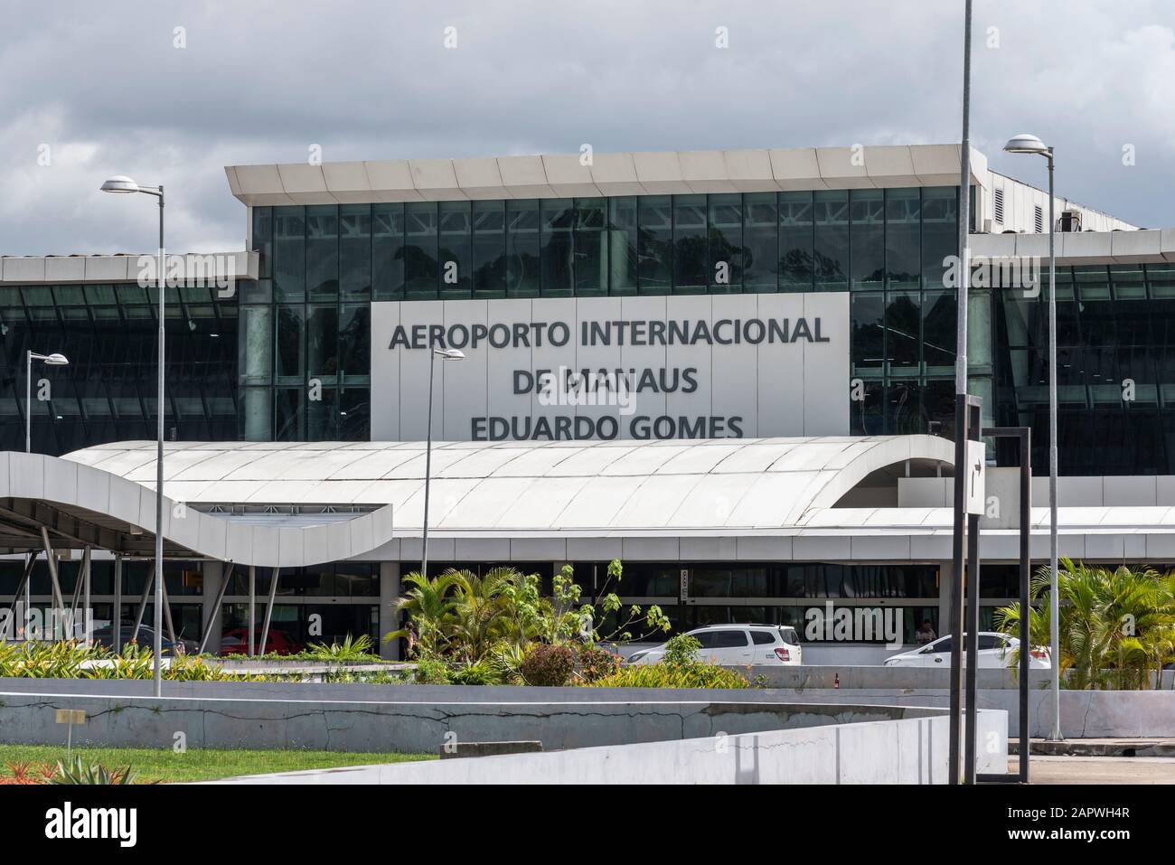 Edificio Principale All'Aeroporto Internazionale Di Manaus Eduardo Gomes, Amazonas, Brasile Foto Stock
