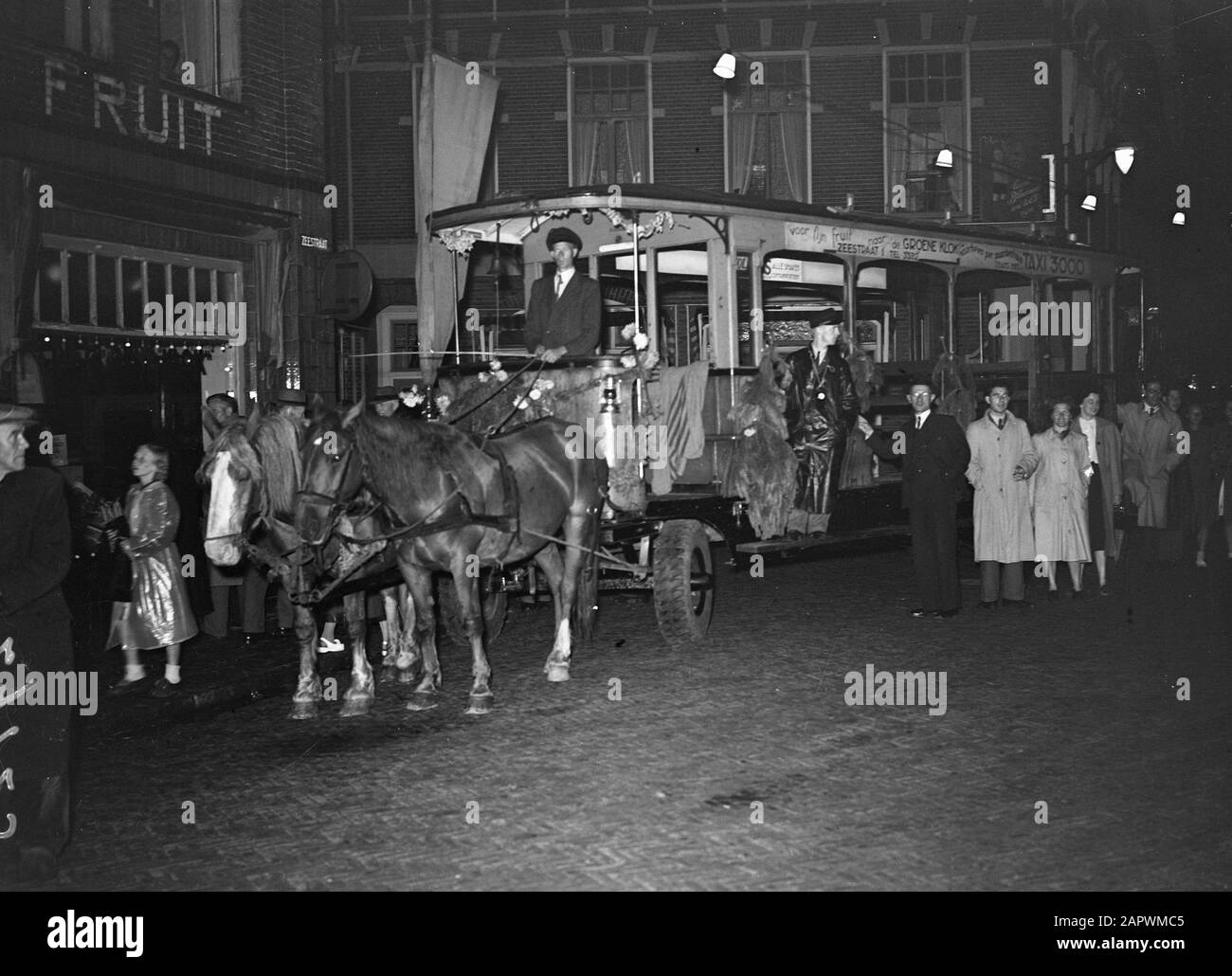 Paardetram Beverwijk 650 Anni Città Data: 13 Agosto 1948 Ubicazione: Beverwijk Foto Stock