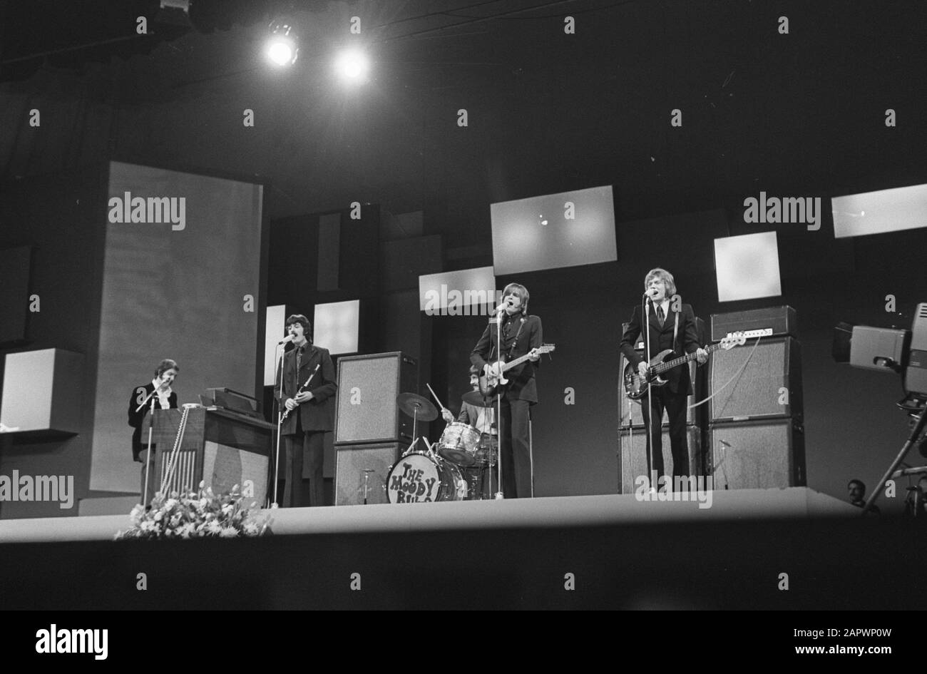 Grand Gala du Disque Popolare nel Centro Congressi Moody Blues Data: 7 marzo 1969 Parole Chiave: Musica, gruppi pop Foto Stock