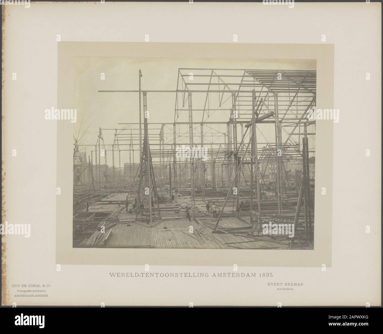 Sala espositiva costruita. Architetto Evert Breman; sale espositive; mostre mondiali; Foto Stock