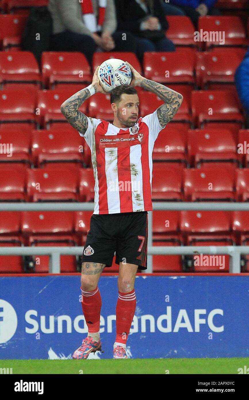 Sunderland, Regno Unito. 24 Gennaio 2020. Chris Maguire di Sunderland durante la partita Sky Bet League 1 tra Sunderland e Doncaster Rovers allo Stadio di luce, Sunderland venerdì 24th gennaio 2020. (Credit: Mark Fletcher | MI News) La Fotografia può essere utilizzata solo per scopi editoriali di giornali e/o riviste, licenza richiesta per uso commerciale Credit: Mi News & Sport /Alamy Live News Foto Stock