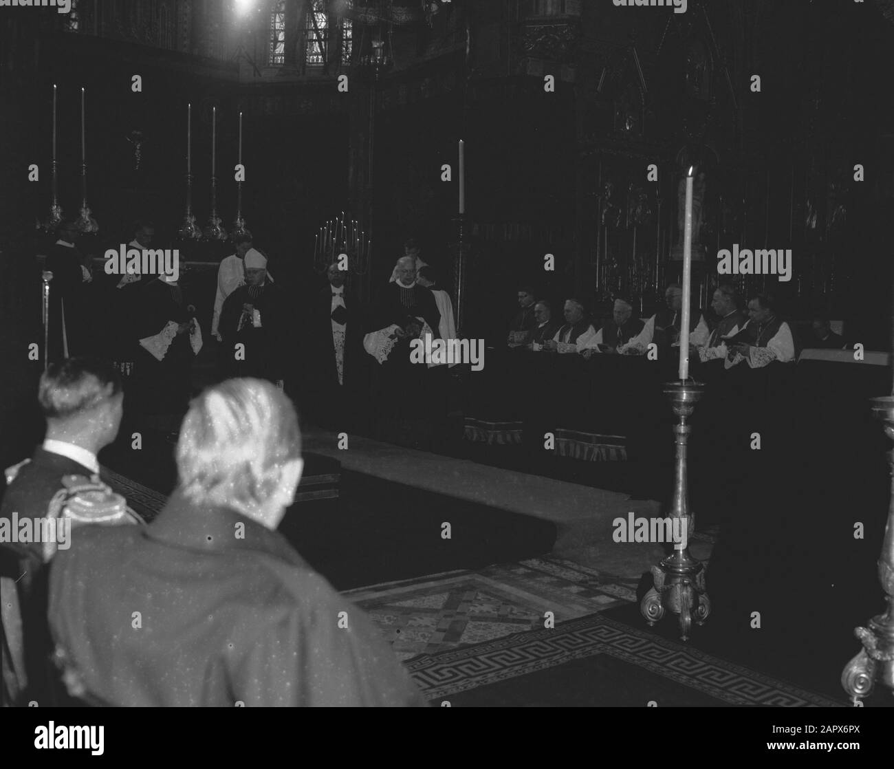 Requemmis voor Papa Pio XII all'Aia Data: 14 ottobre 1958 luogo: L'Aia, Sud-Olanda Parole Chiave: Requimemmis Nome del personale: Pio XII (papa) Foto Stock