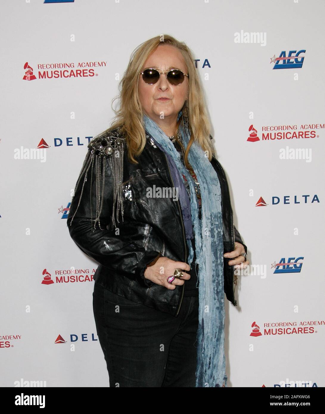 Los Angeles, Stati Uniti. 24th Gen 2020. Los ANGELES, CALIFORNIA - 24 GENNAIO: Melissa Etheridge frequenta MusiCares Persona dell'anno onorando Aerosmith alla West Hall al Los Angeles Convention Center il 24 gennaio 2020 a Los Angeles, California. Foto: Crash/Imagespace Credit: Imagespace/Alamy Live News Foto Stock