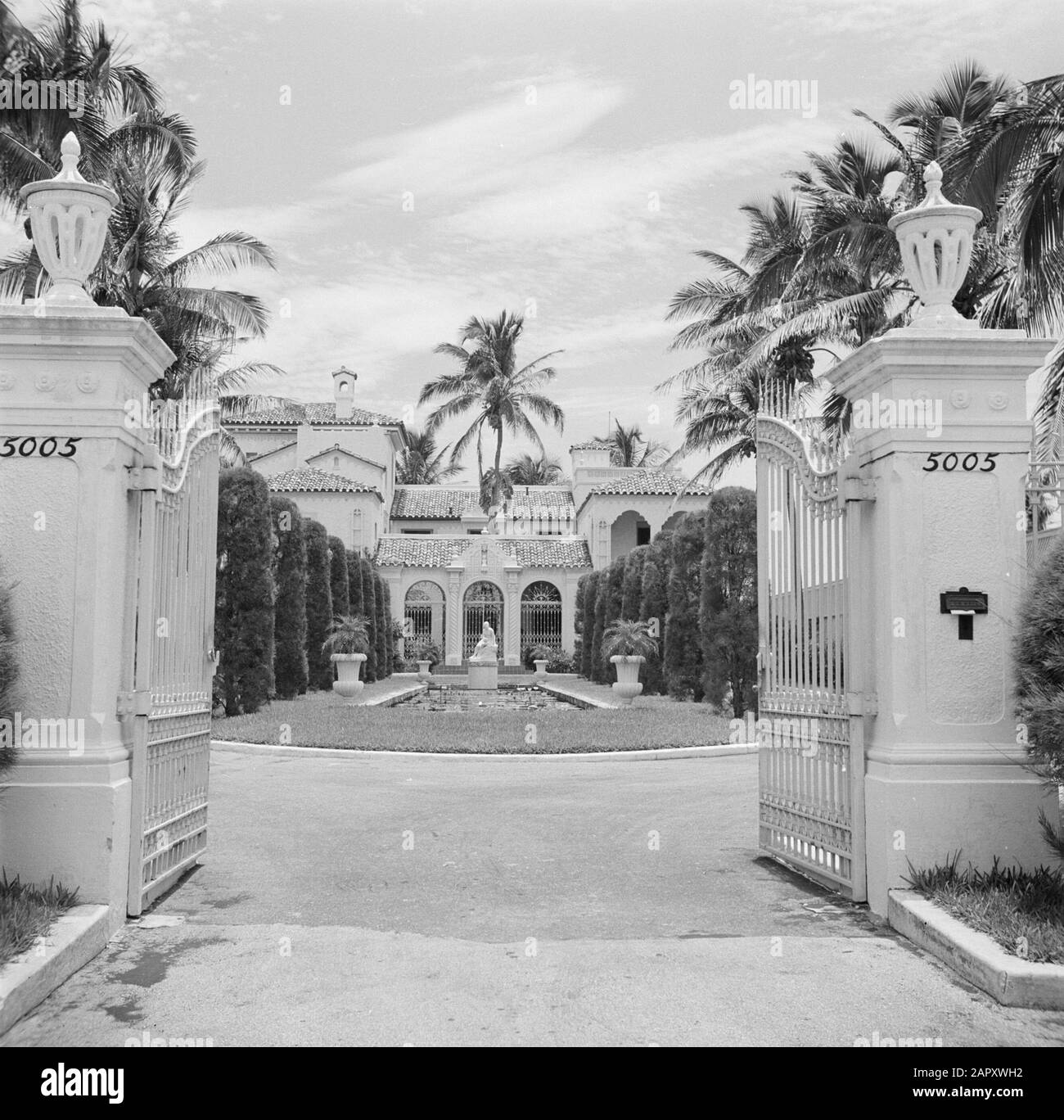 Reportage Miami Villa A Miami Beach Data: 1948 Luogo: Miami Parole Chiave: Ville Foto Stock