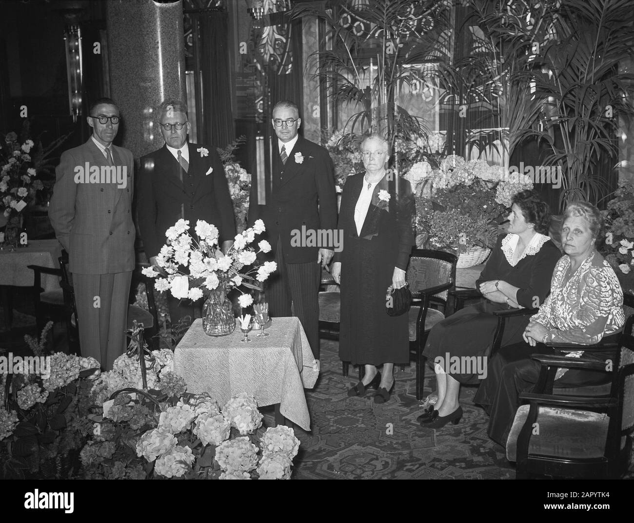 Azienda di ricevimento Boekel. Cena Data: 23 maggio 1948 Parole Chiave: Cena, ricevimenti Foto Stock