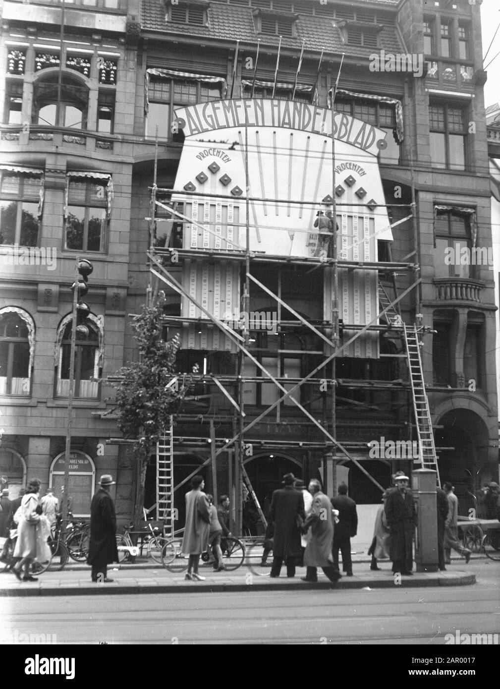 Electrigigimissagenbord aan het Handelsblad Data: 6 luglio 1948 Nome personale: Handelsblad Foto Stock