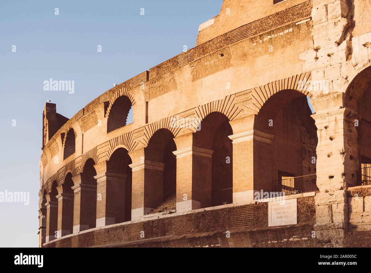 Roma, Italia - 23 Dicembre 2019: Il Colosseo Di Roma. Foto Stock
