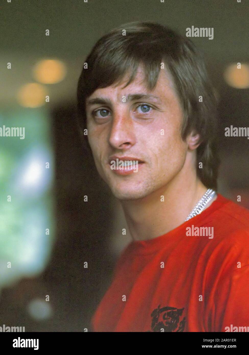 Koppen Nederlandse voetballers; Johan Cruyff 30 aprile 1974; Foto Stock