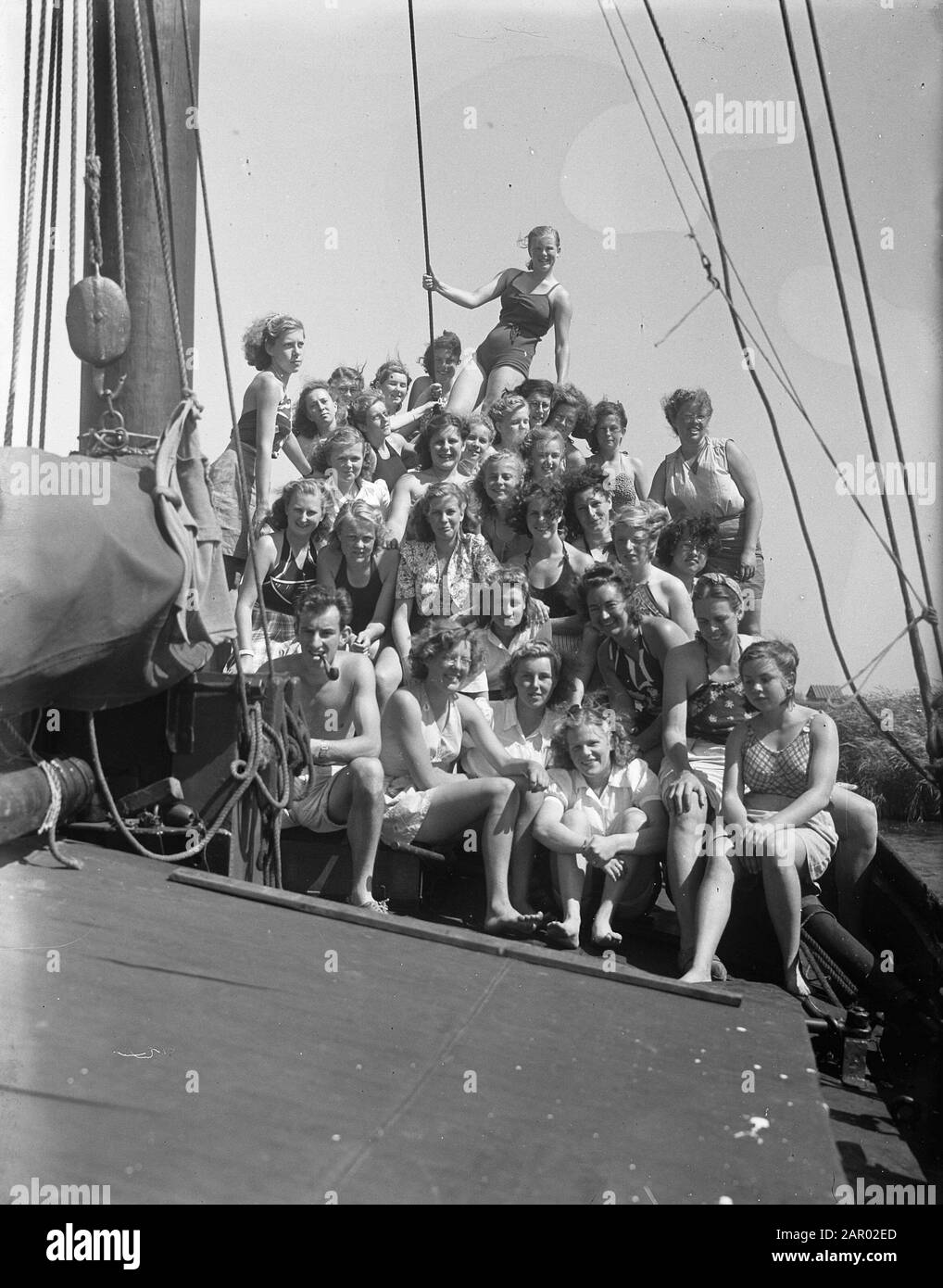 Campo NJCC te Grouw Data: 30 luglio 1948 luogo: Grouw Foto Stock Campo NJCC te Grouw Data: 30 luglio 1948 luogo: Grouw Foto Stock