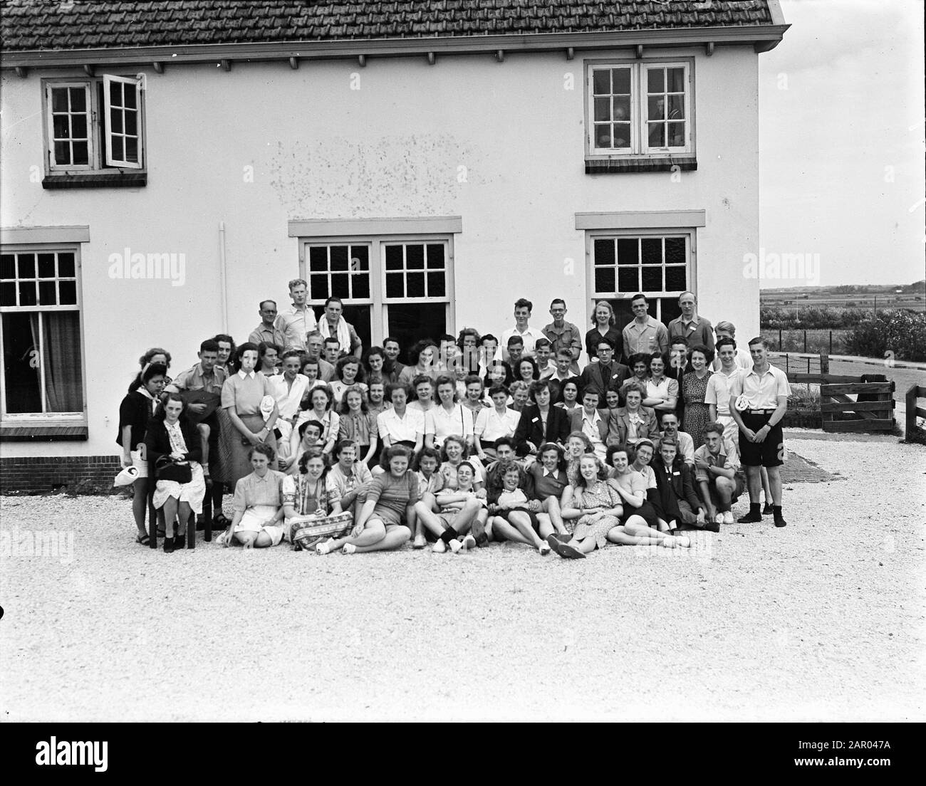 Kamp Reformed Jeugdraad Noordwijk Group Data: 16 Agosto 1948 Luogo: Noordwijk Parole Chiave: Jeugwird, Kamp Foto Stock Kamp Reformed Jeugdraad Noordwijk Group Data: 16 Agosto 1948 Luogo: Noordwijk Parole Chiave: Jeugwird, Kamp Foto Stock