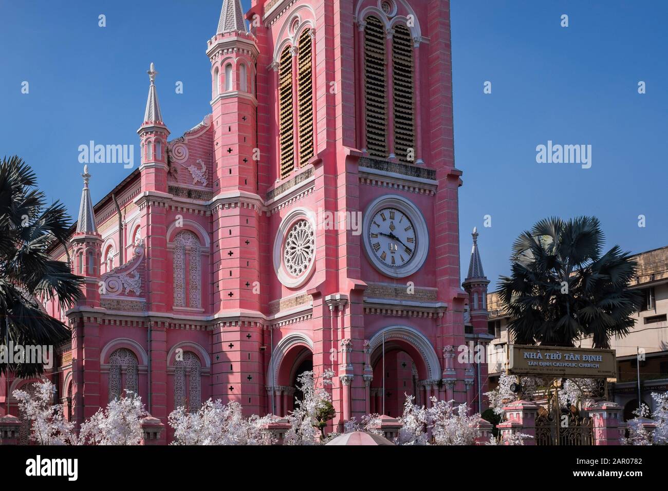 Tan Dinh Church Saigon è una chiesa in stile rumeno nella città di ho Chi Minh, in Vietnam Foto Stock