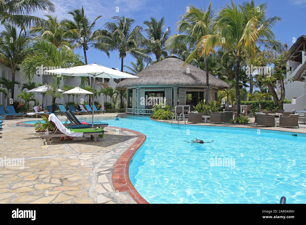 Area piscina a Veranda Palmar Beach Hotel and Spa, Mauritius Foto stock -  Alamy