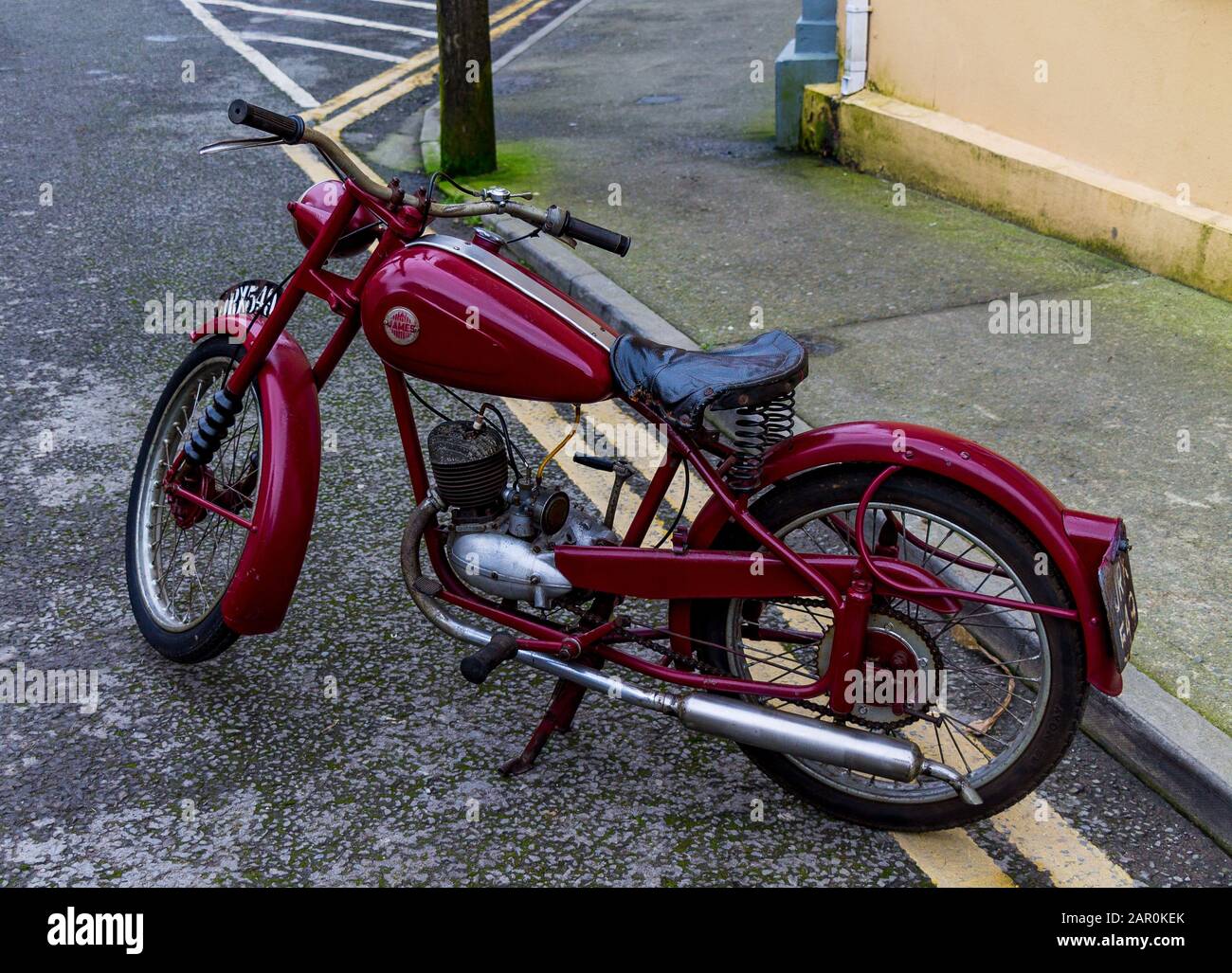 1954 James Villers 98cc moto d'epoca o ciclo di motore Foto Stock