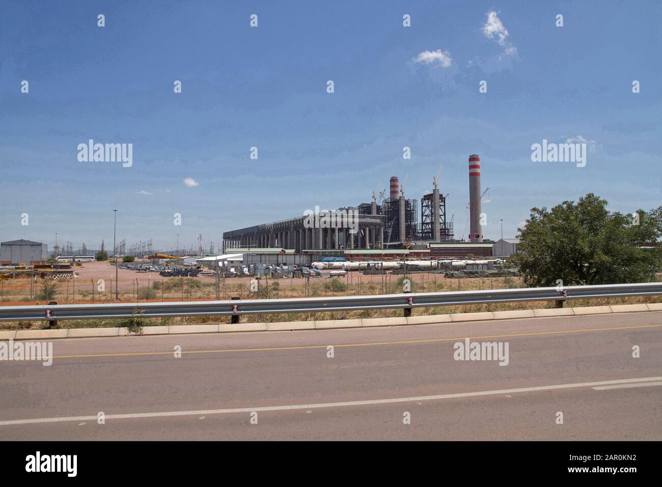 Centrale Medupi costruita da Eskom nei pressi di Lephalale, Limpopo, Sud Africa. Foto Stock