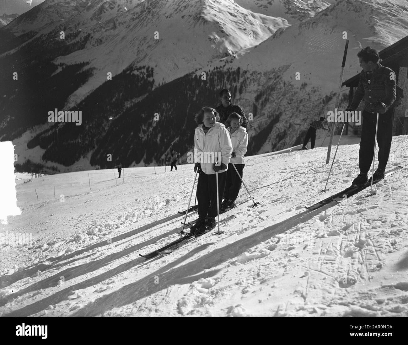 Principesse In Tirol (Sankt Anton) Data: 12 Febbraio 1949 Luogo: Austria, Sankt Anton Am Arlberg, Tirol Foto Stock