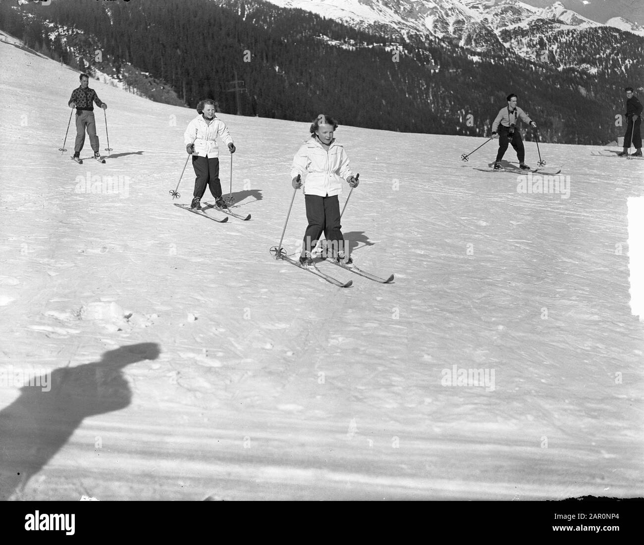 Principesse In Tirol (Sankt Anton) Data: 12 Febbraio 1949 Luogo: Austria, Sankt Anton Am Arlberg, Tirol Foto Stock