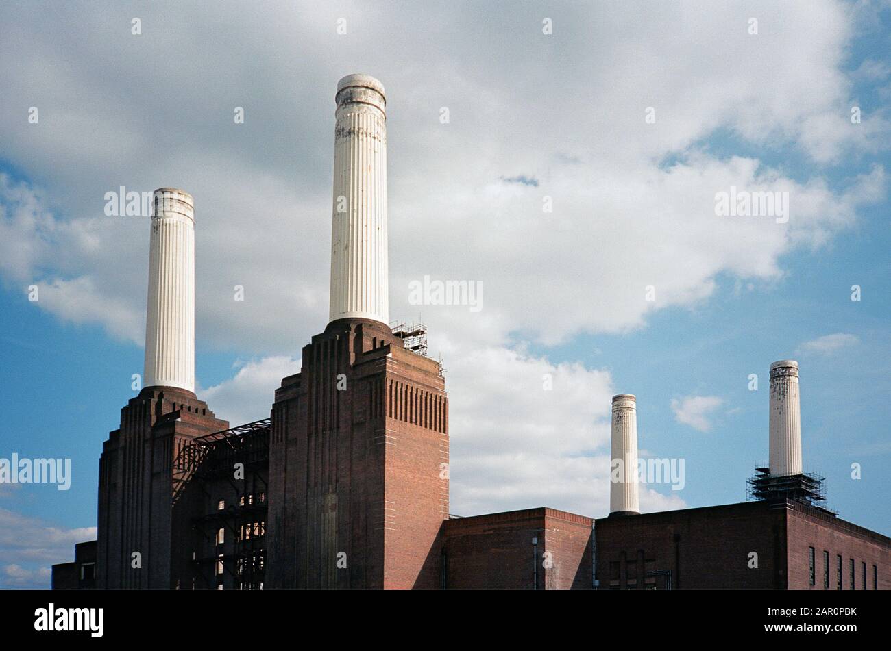 Battersea Power Station, Londra UK, prima dell'attuale riqualificazione Foto Stock