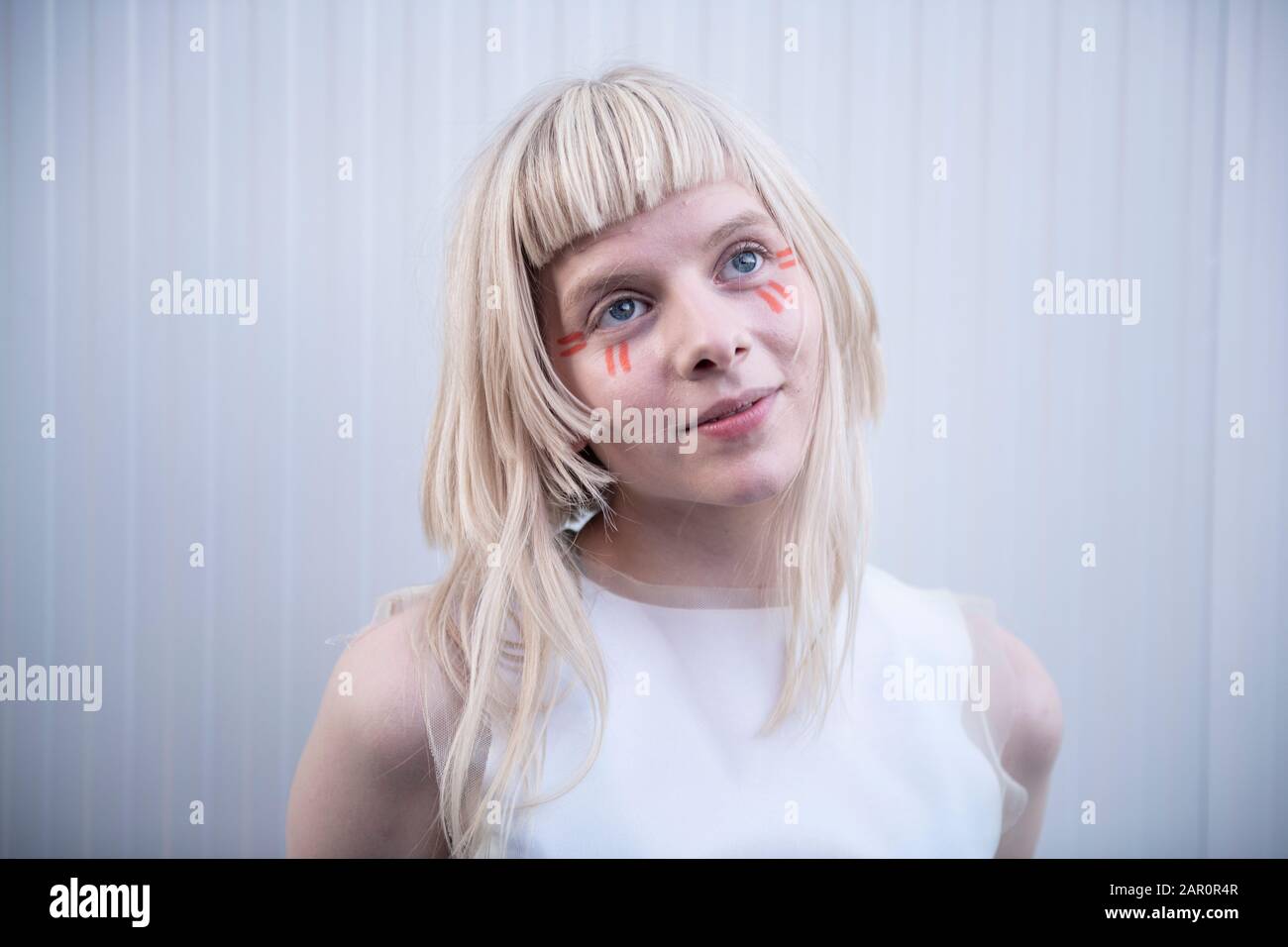 Aurora in scena al Festival Cruïlla, Barcellona, 3 giugno 2019. Fotografo: Ale Espaliat Foto Stock