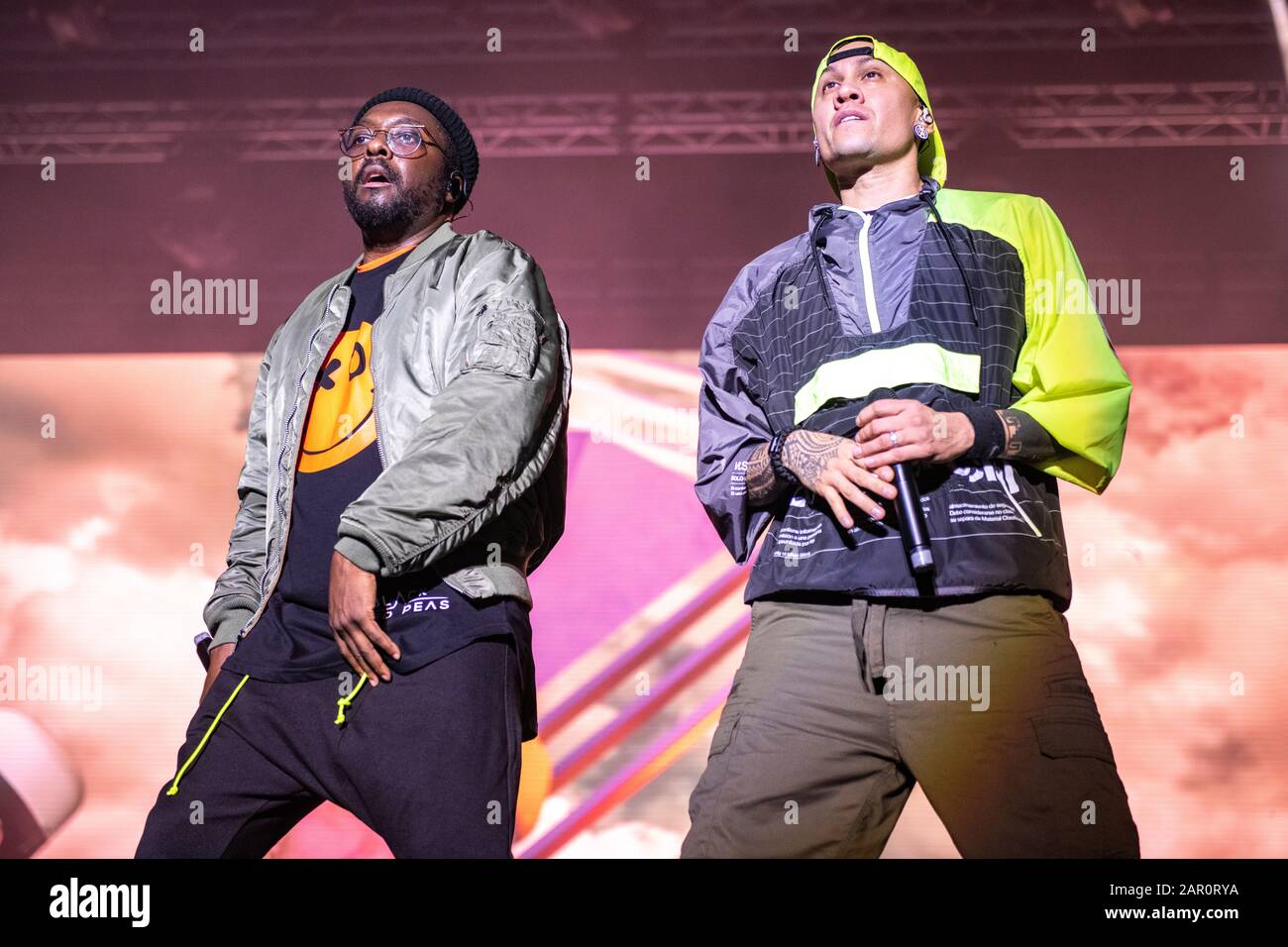 Black Eyed Peas In Scena Al Festival Cruïlla, Barcellona, 3 Giugno 2019. Fotografo: Ale Espaliat Foto Stock