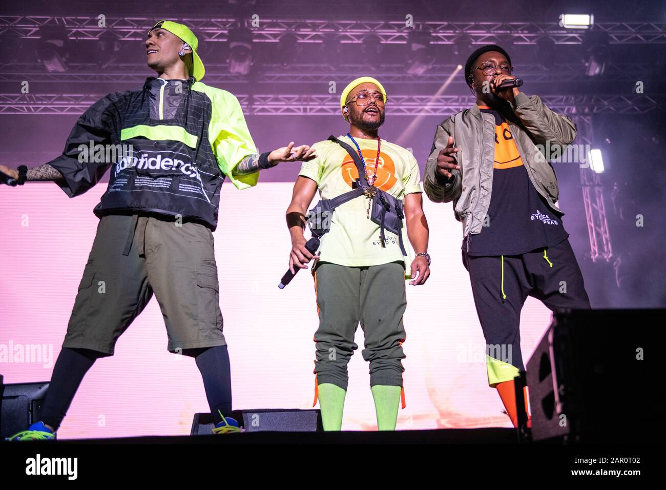 Black Eyed Peas In Scena Al Festival Cruïlla, Barcellona, 3 Giugno 2019. Fotografo: Ale Espaliat Foto Stock