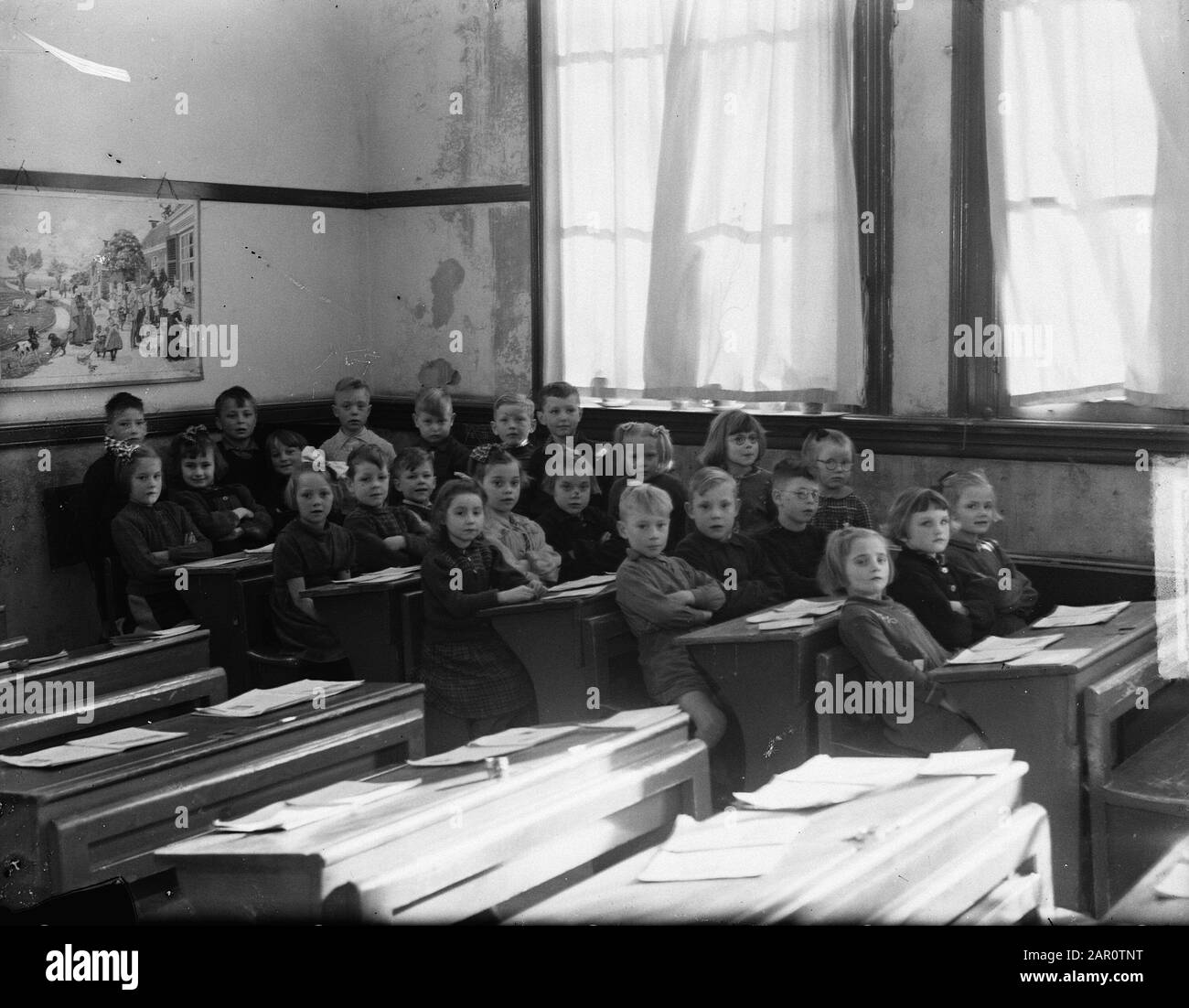 Zierikzee School Brand Breedvliet Data: 7 Marzo 1949 Luogo: Zelanda, Zierikzee Parole Chiave: Scuola Foto Stock