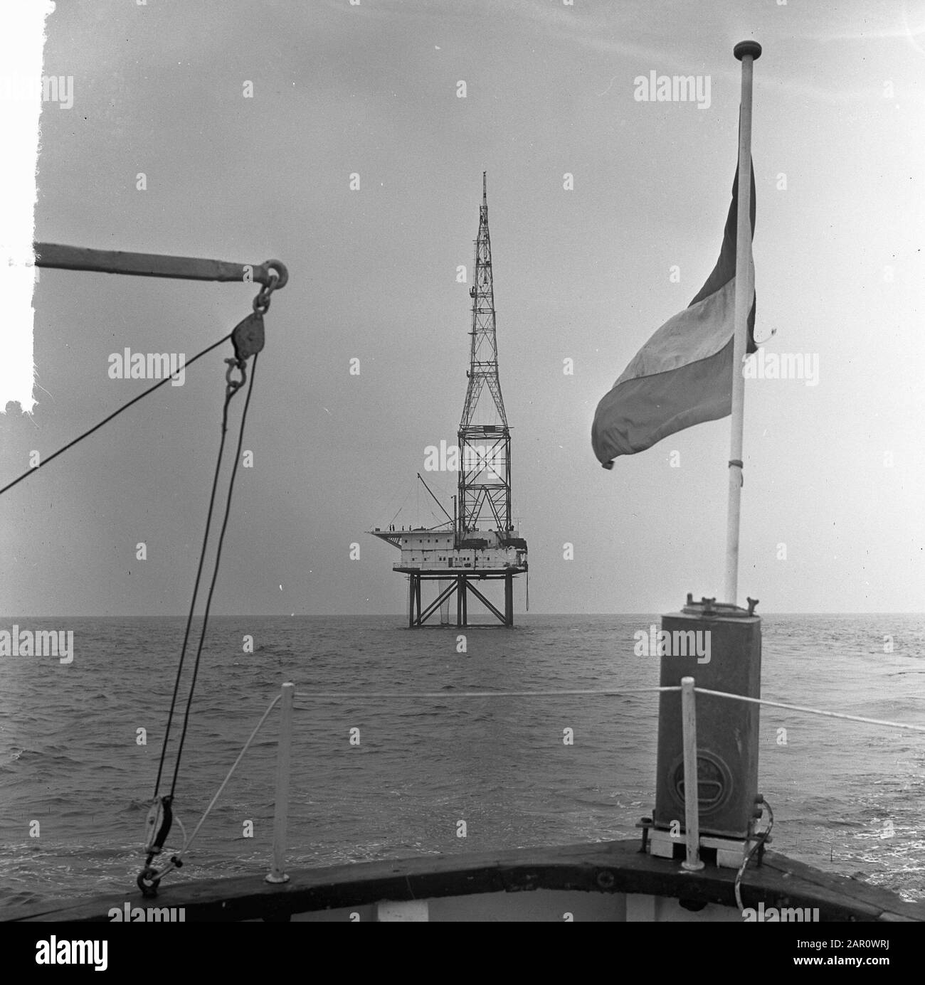 Isola di Het REM nel Mare del Nord Data: 6 agosto 1964 luogo: Mare del Nord Nome dell'istituzione: Isola di REM Foto Stock