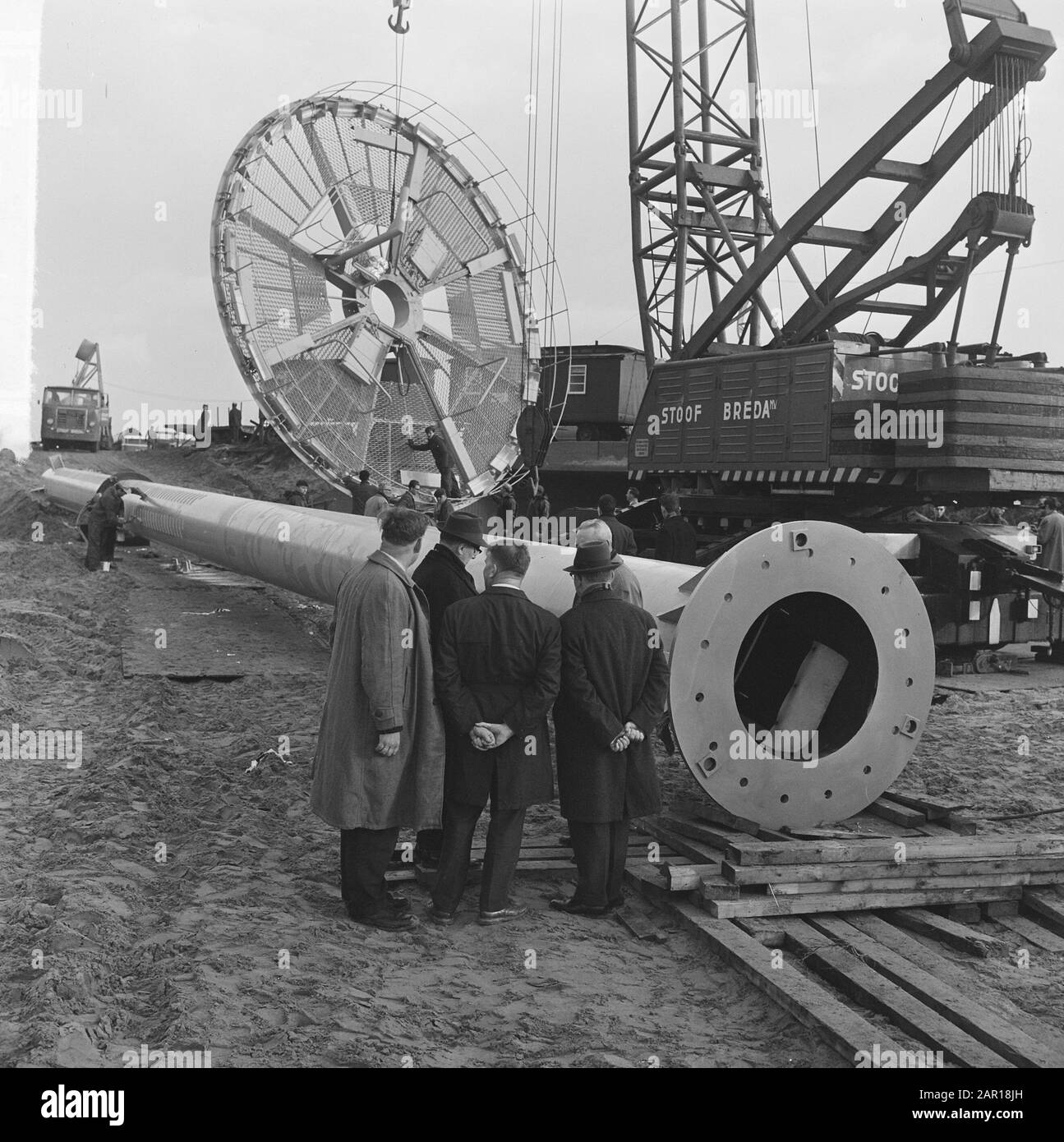 Torri faro per Brienoord, het bordes Data: 30 Novembre 1964 Parole Chiave: LightTowers Foto Stock