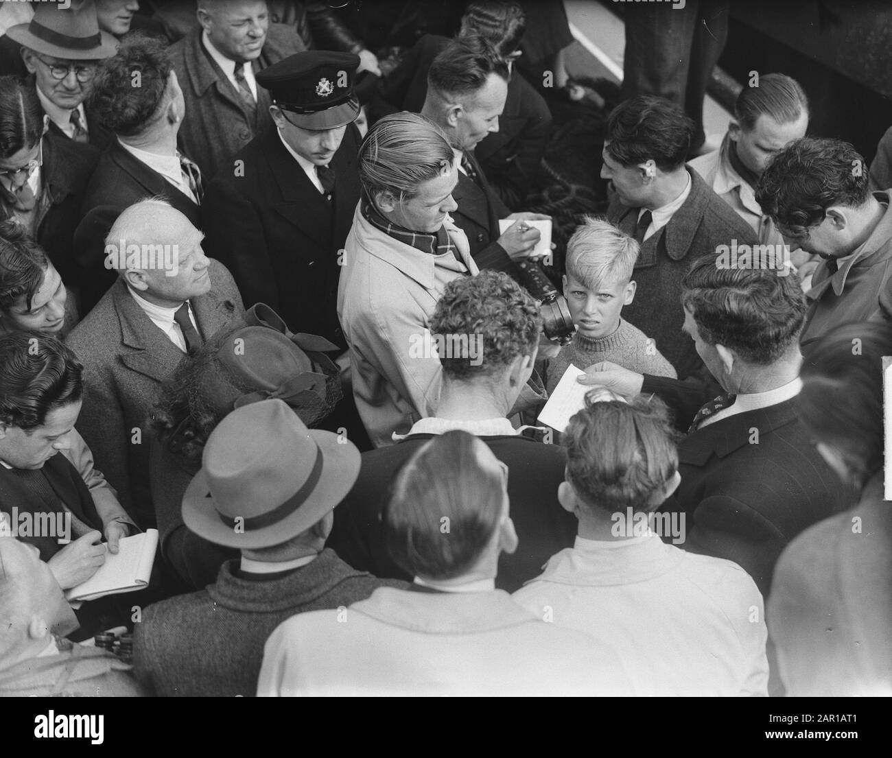 Nieuwe Laoning First Logger K227 in IJmuiden Data: 18 maggio 1949 luogo: IJmuiden Foto Stock