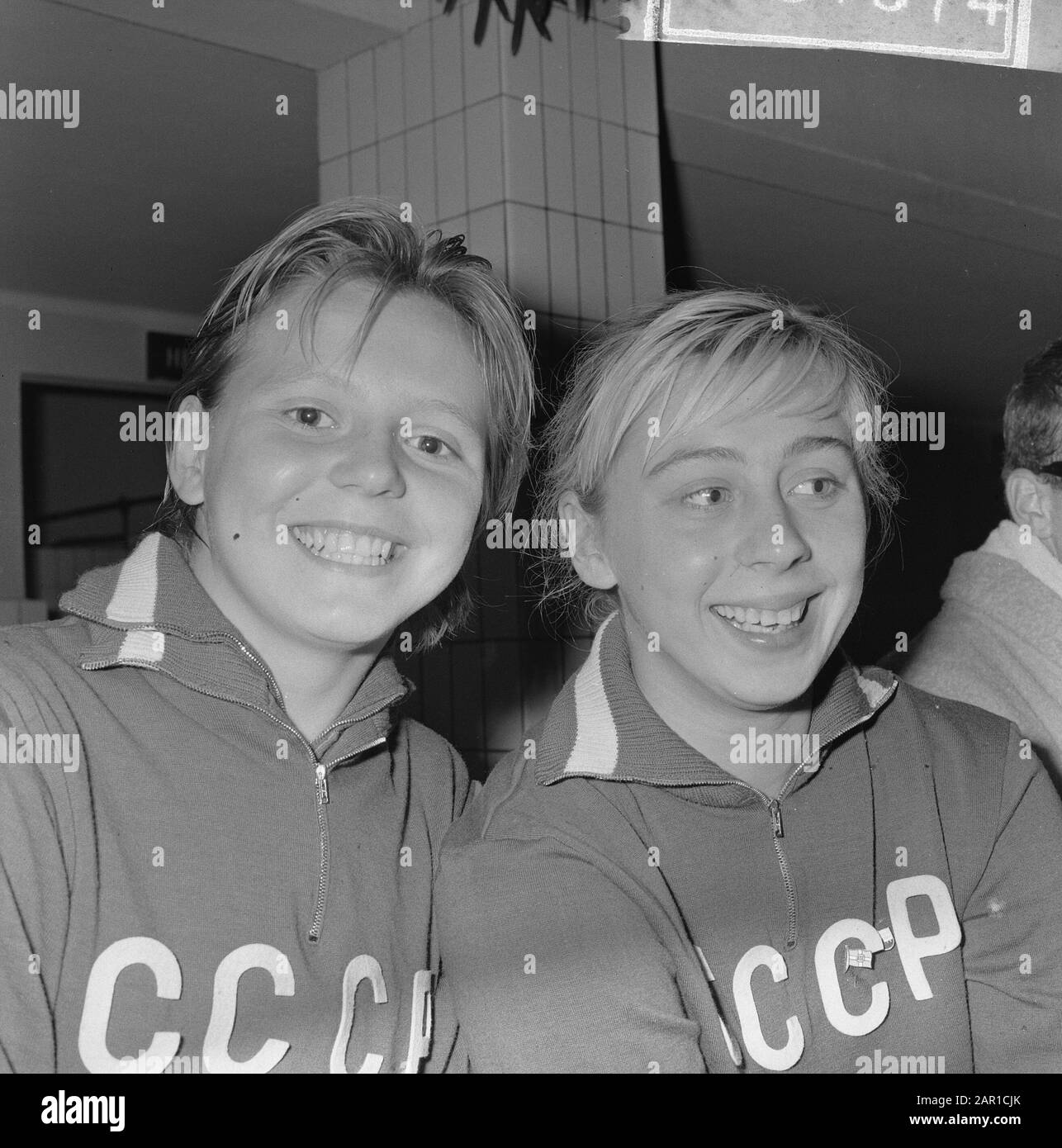 Paesi Bassi nuoto contro la Russia a Zwolle, [nomi non conosciuti] Data: 10 settembre 1965 luogo: Overijssel, Zwolle Parole Chiave: Sport, nuoto Foto Stock
