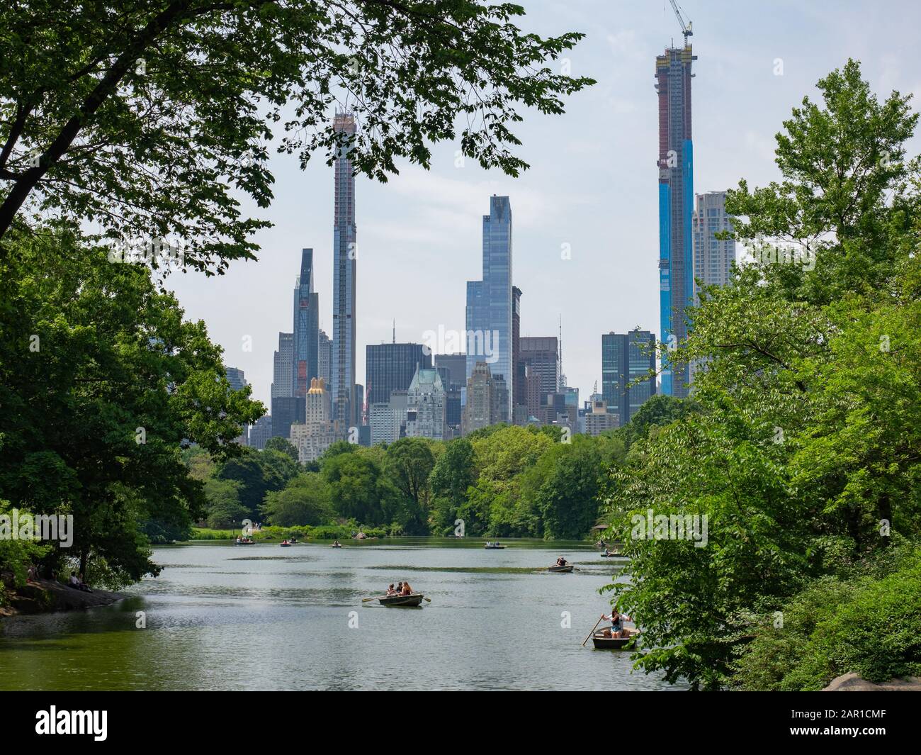 Un pomeriggio estivo a Central Park. Foto Stock