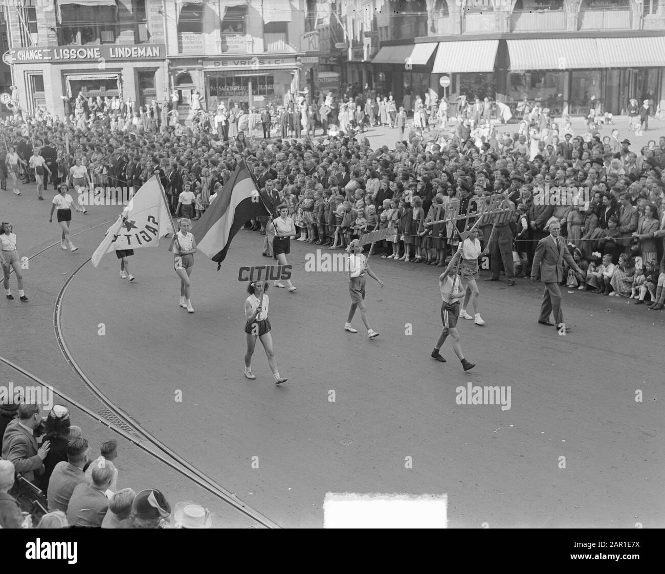 Settimana sportiva, atletica Data: 1 luglio 1949 Parole Chiave: Atletica, Sporttweken Foto Stock