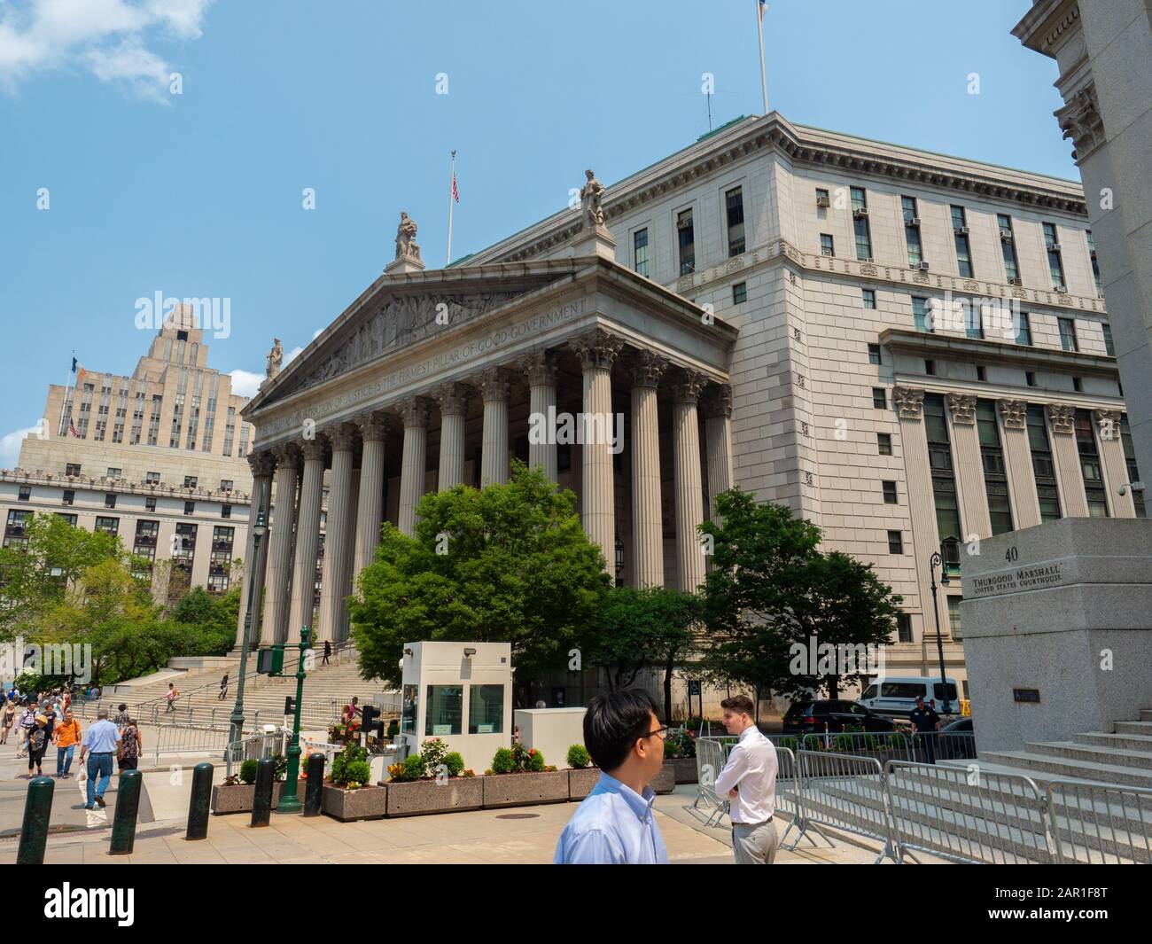 New York, USA - 31 maggio 2019: Immagine della corte suprema della contea di New York. Foto Stock