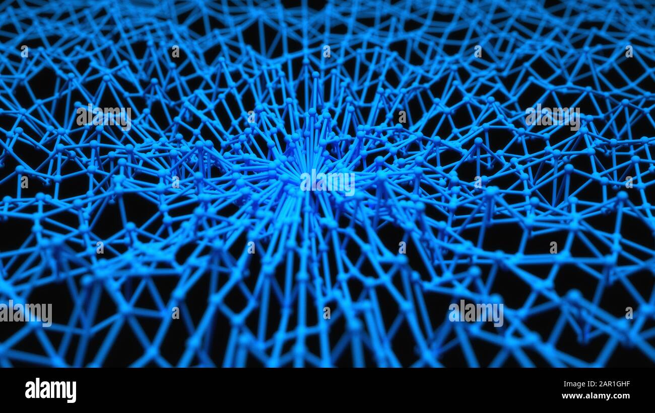 3D render. Scultura astratta sfondo Foto Stock