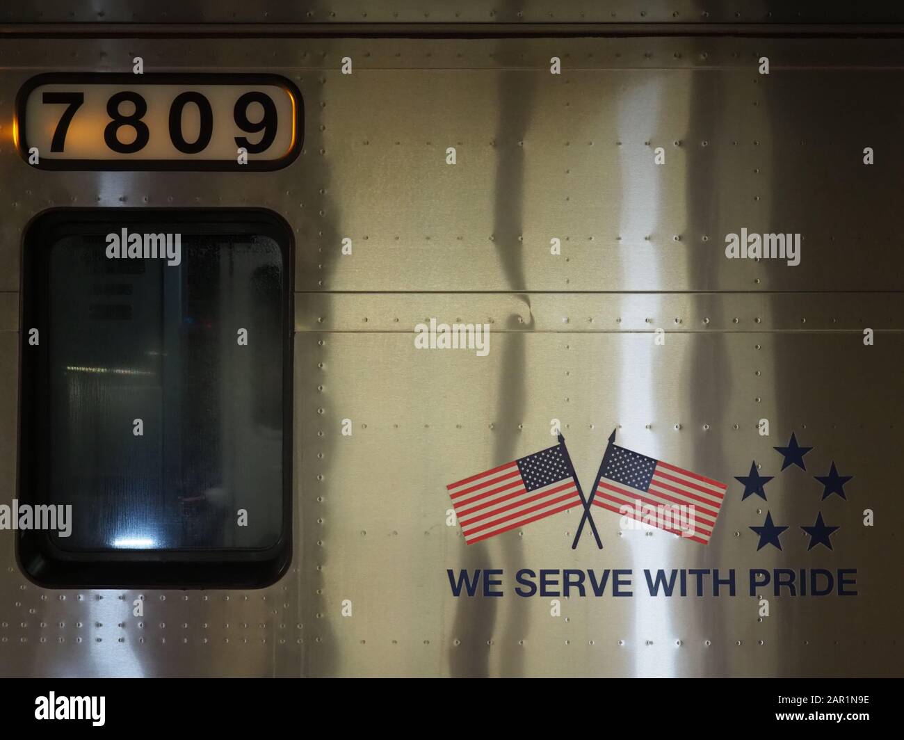 Treno MTA LIRR. Foto Stock