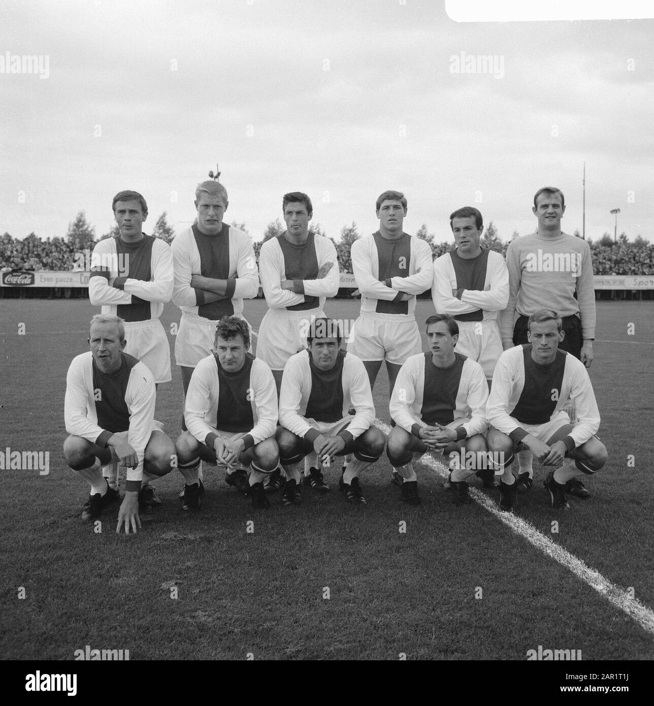 Elinkwijk contro Ajax 0-7, team Ajax Data: 14 agosto 1966 Parole Chiave: Squadre, sport, calcio Nome dell'istituzione: AJAX Foto Stock
