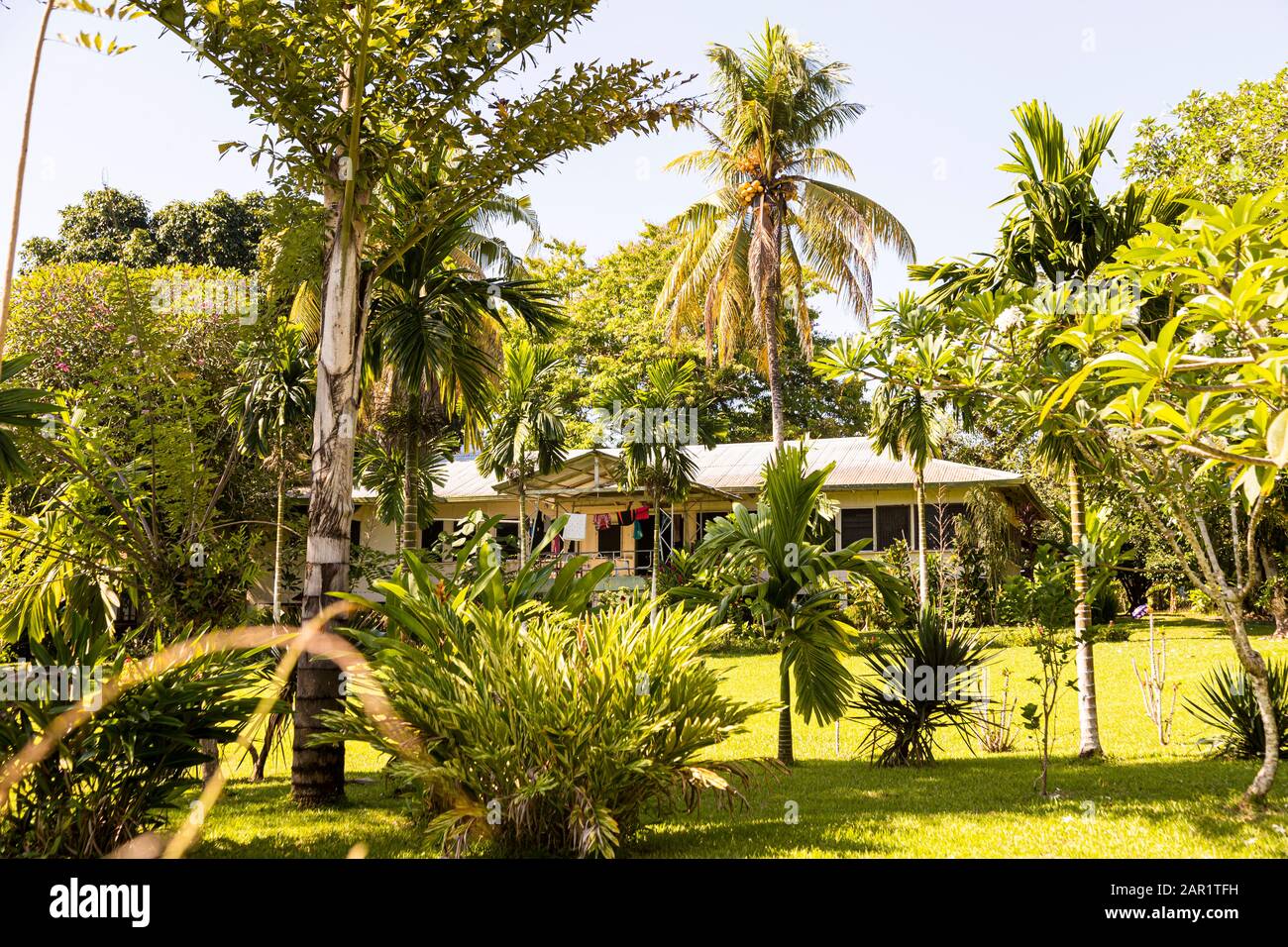 Edificio tedesco dei Gouverners a Buka, Bougainville, Papua Nuova Guinea Foto Stock