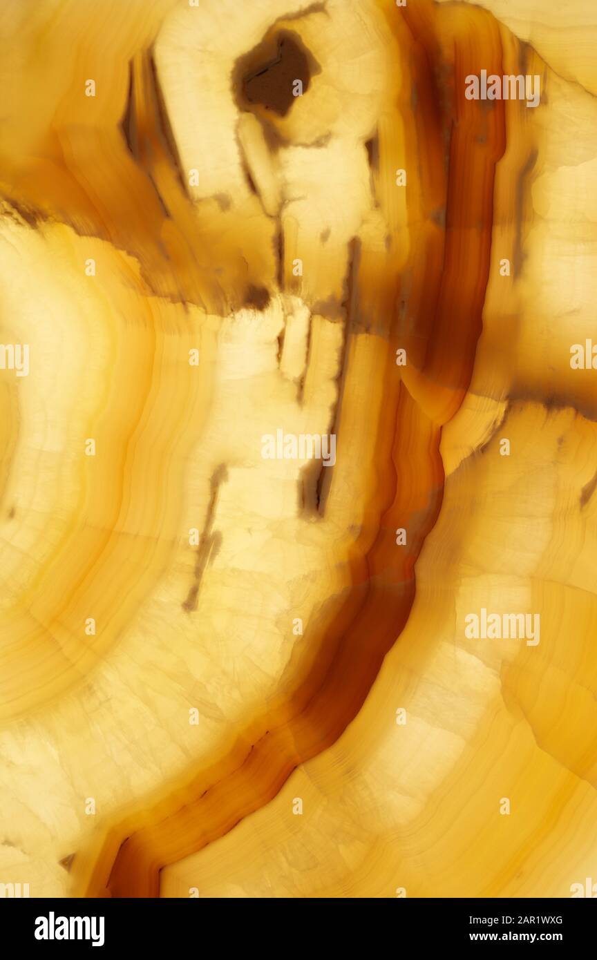 Tessitura di pietra onice gialla Foto Stock
