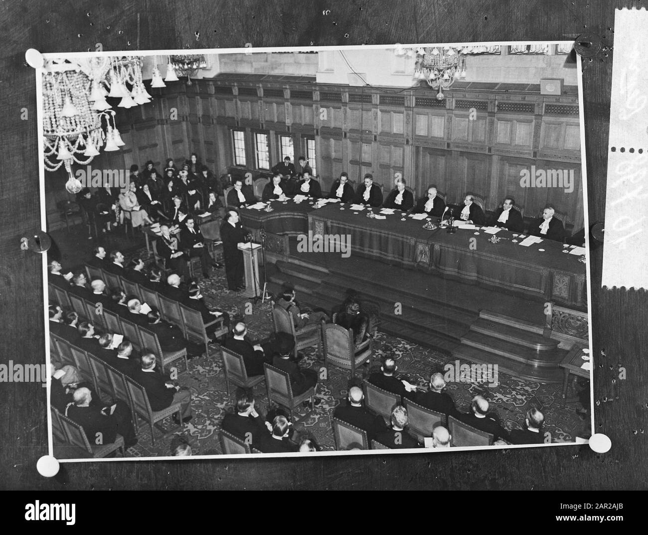 Corte Internazionale Di Giustizia Data: 19 Aprile 1946 Foto Stock