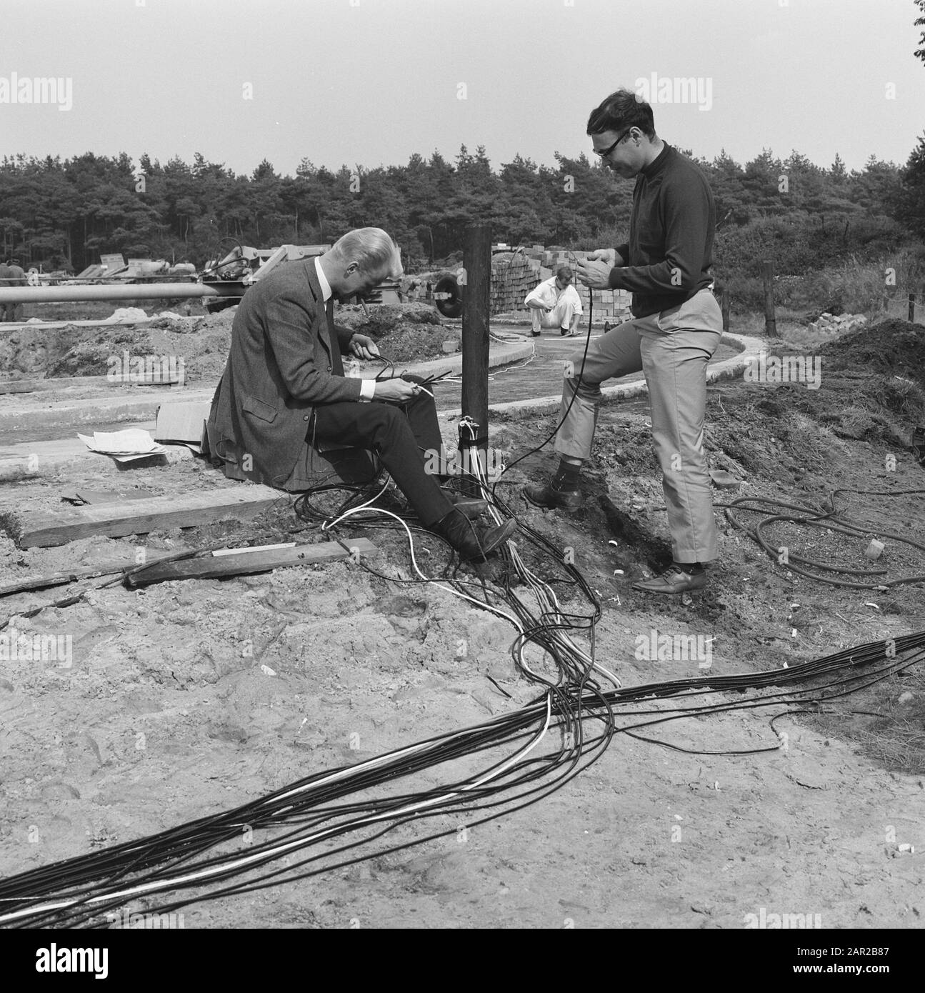 Test Tracks, Measurements, MEN Data: 9 settembre 1968 Località: Gelderland, Schaarsbergen Parole Chiave: Uomo, misure, piste di prova Foto Stock