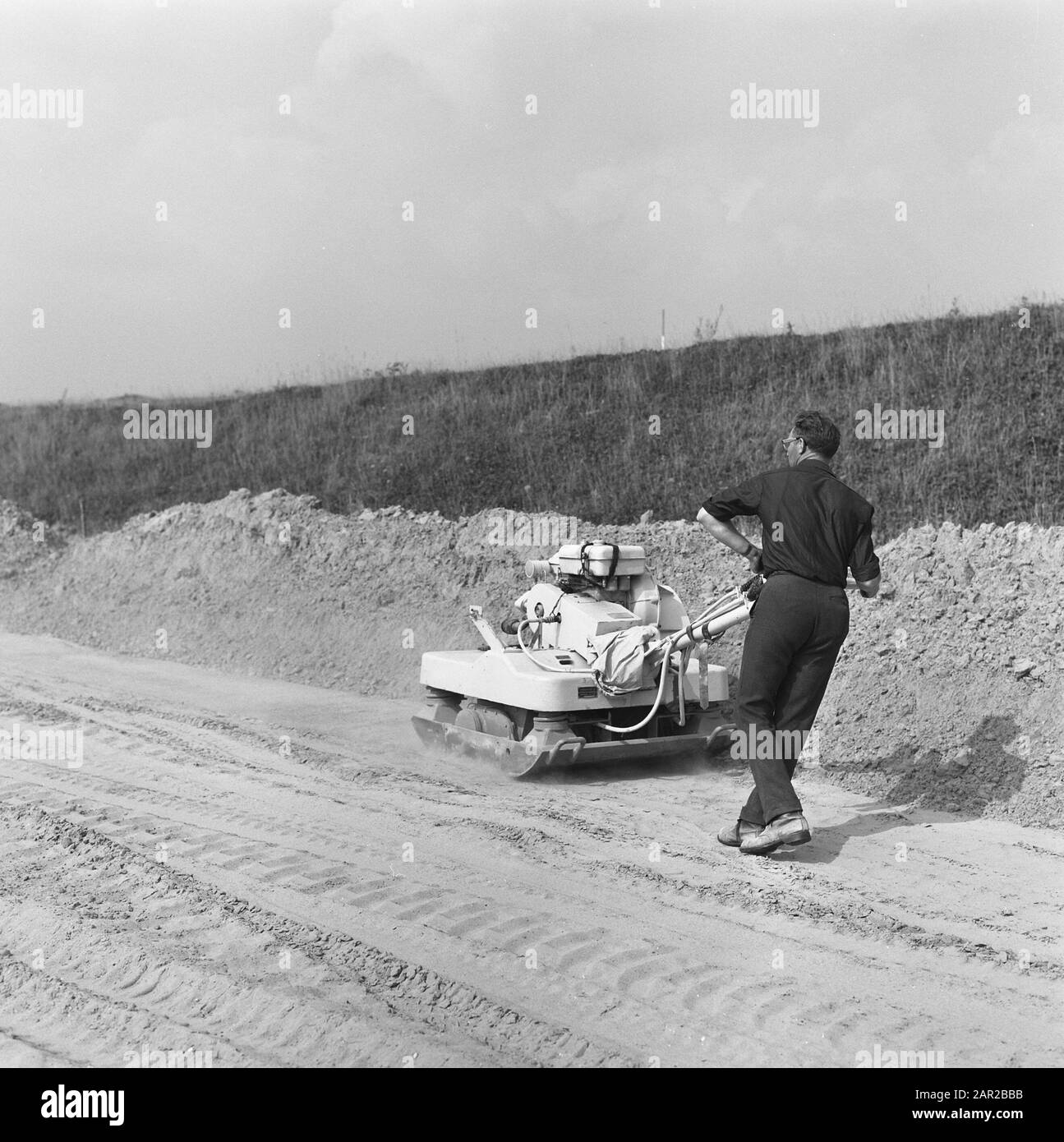 Strade, opere, viottoli, europaweg Data: Undated luogo: Rotterdam, Zuid-Holland Parole Chiave: Strade, opere, sandbanen Nome del personale: Europaweg Foto Stock
