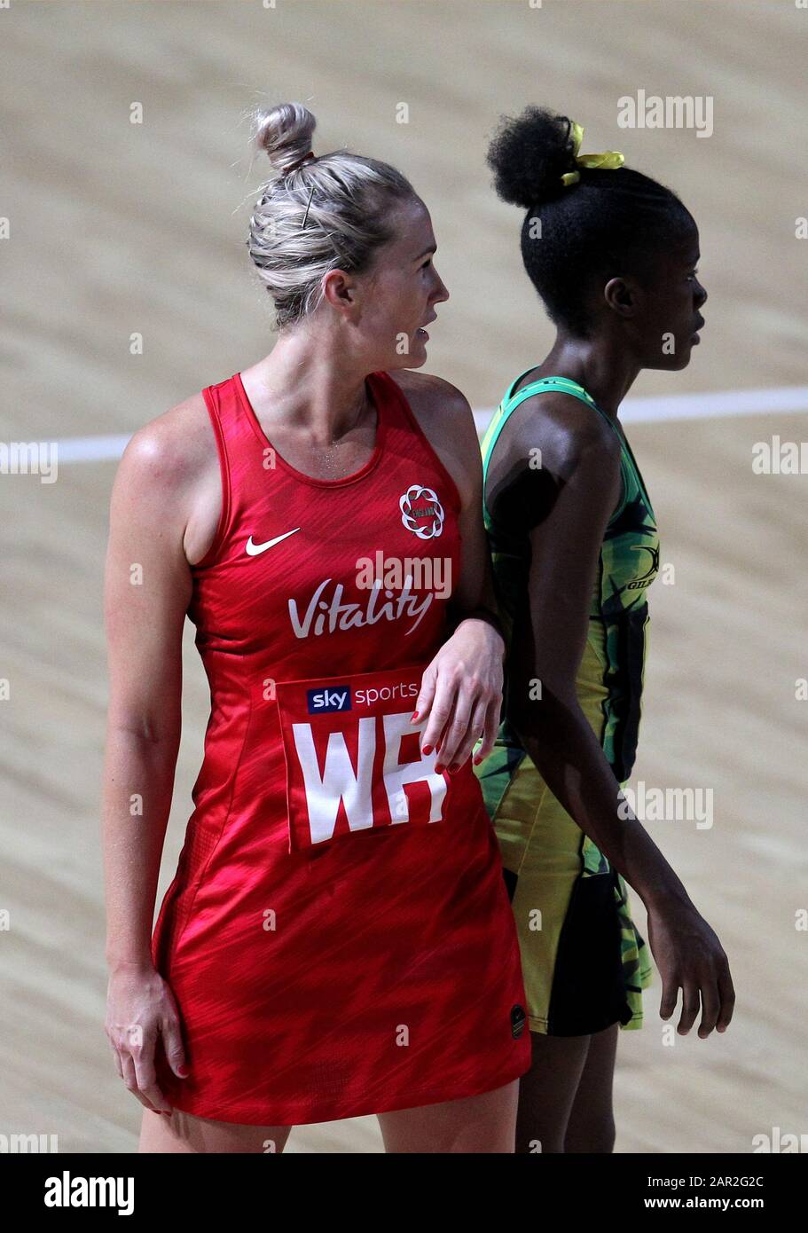 Inghilterra Vitality Roses 'Nat Haythornthwaite Durante Vitality Nations Cup Partita Al Copper Box, Londra. Foto Stock