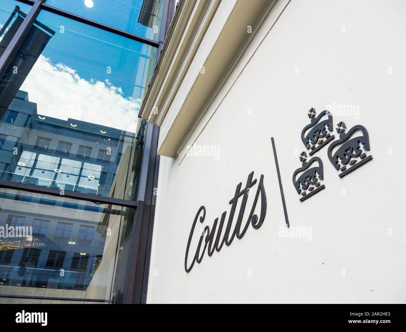 Coutts Private Bank, The Strand, Londra, Inghilterra, Regno Unito, Gb. Foto Stock