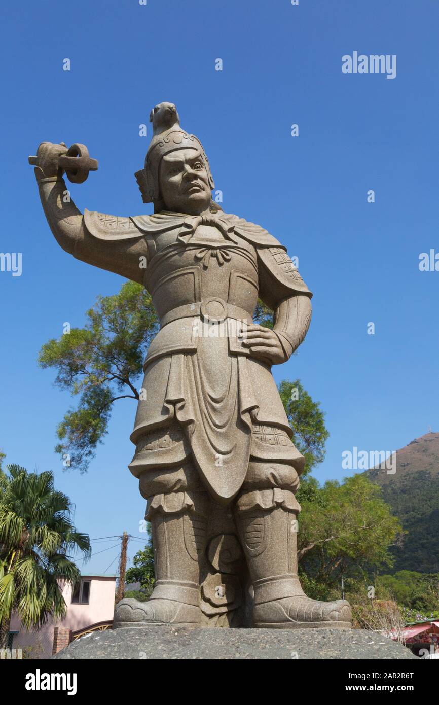 Generale Vikarala, Una Delle Dodici Divine Generali, O Dodici Heavenly Generals Statue, Ngong Ping; Lantau Island, Hong Kong Asia Foto Stock